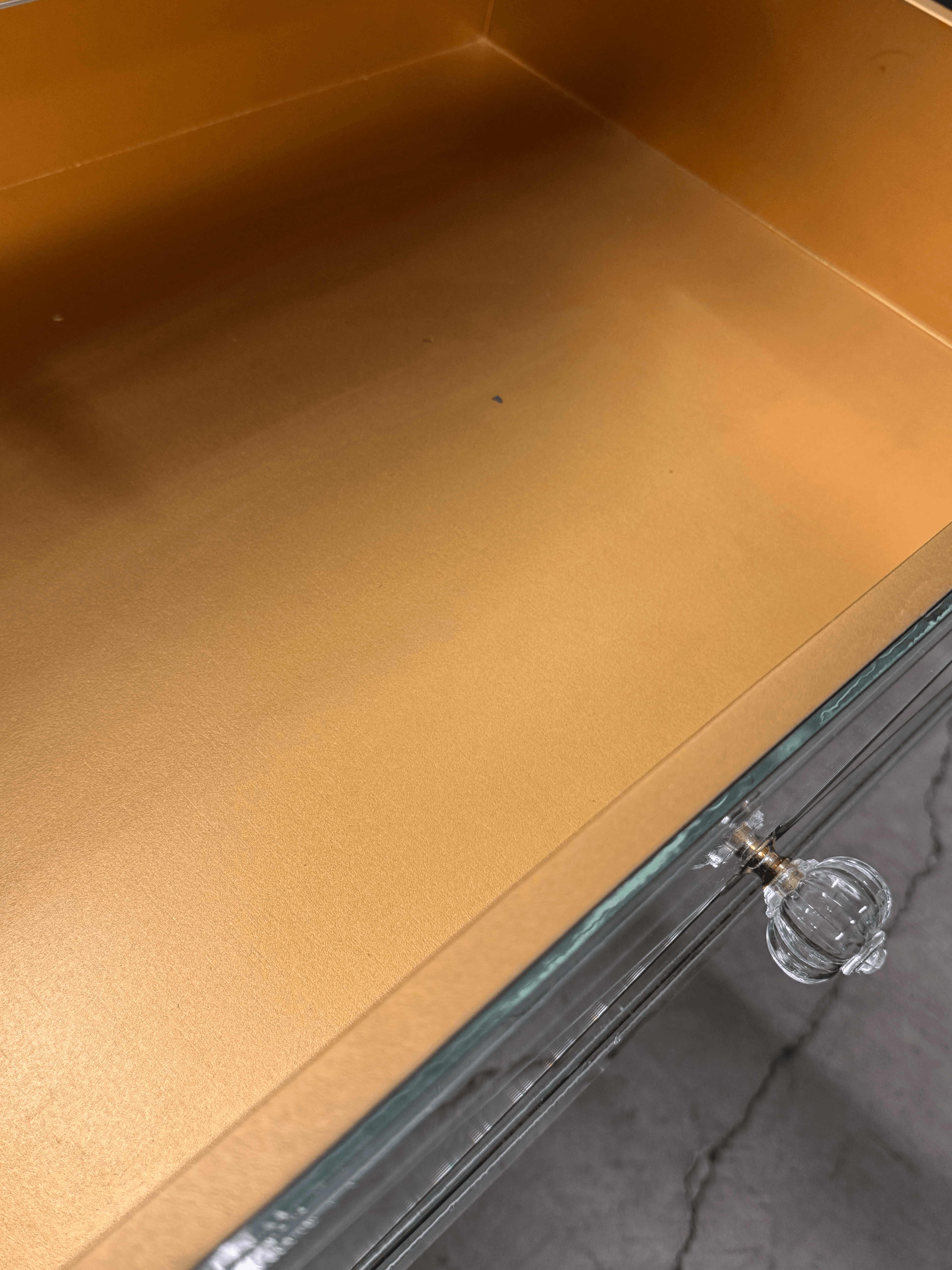 Hollywood Regency Three Drawer Mirrored Chest/Nightstand - Thumbnail 13