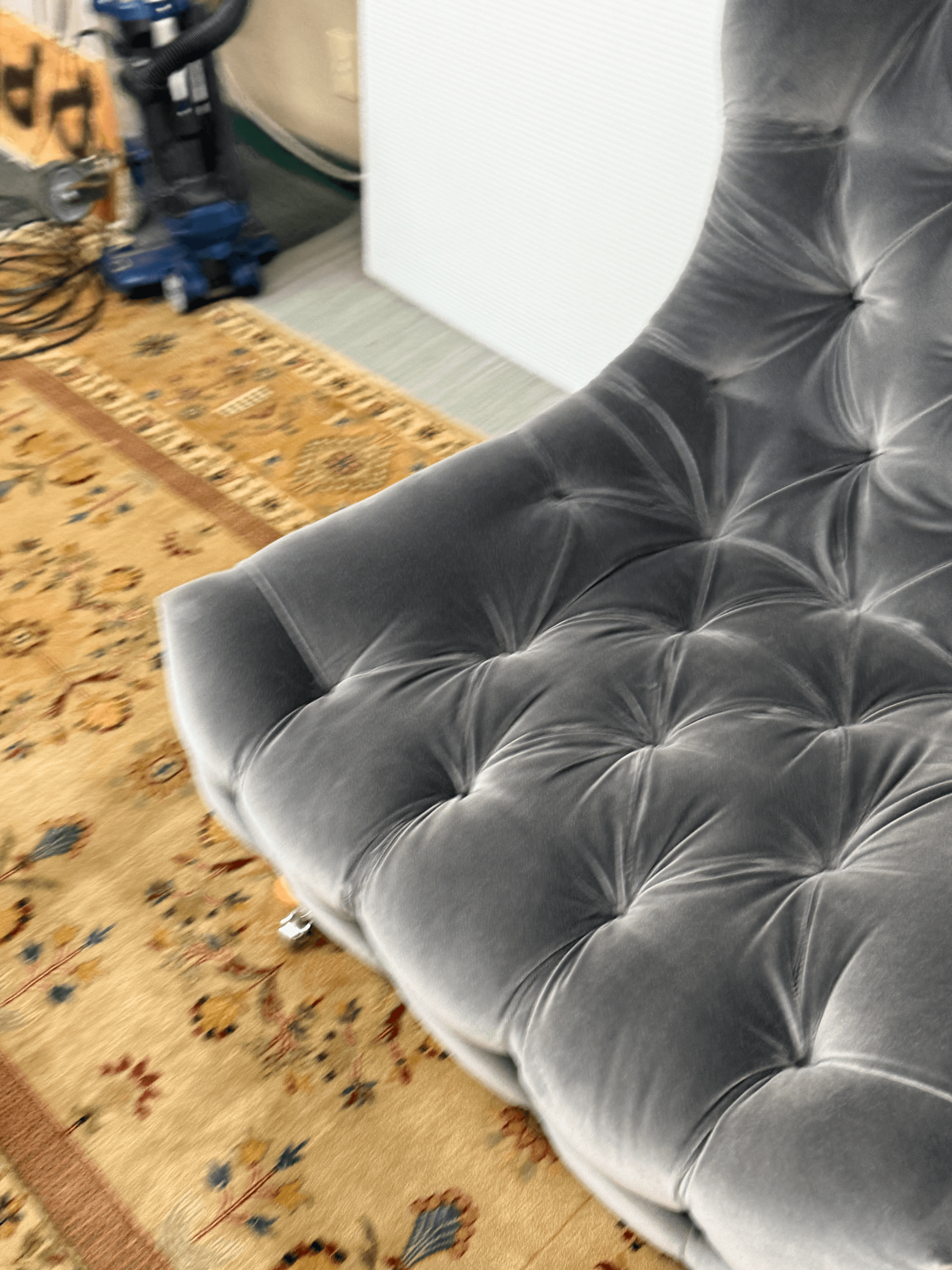 Lee Industries for Serena and Lily Bruno Velvet Tufted Chair - Thumbnail 6