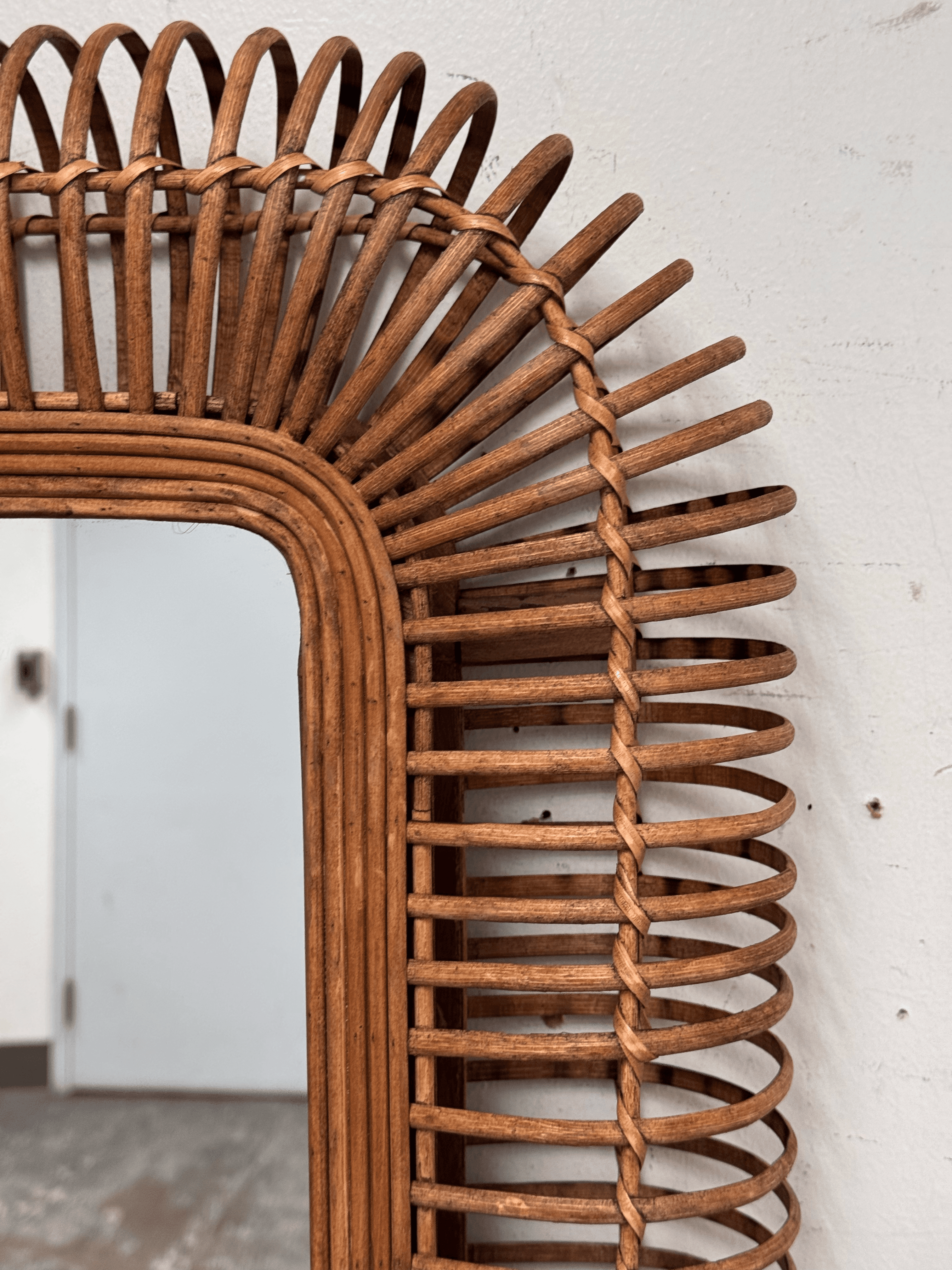 Uma Enterprises Handmade Woven Wall Mirror - Thumbnail 10