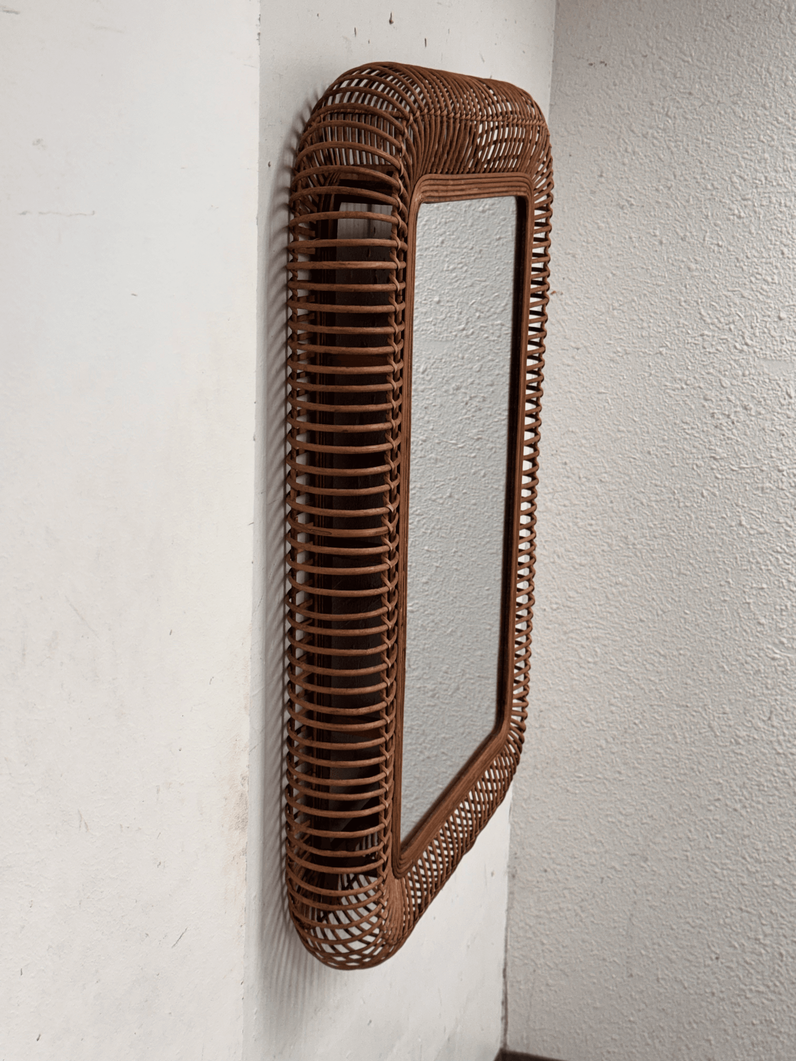 Uma Enterprises Handmade Woven Wall Mirror - Thumbnail 5