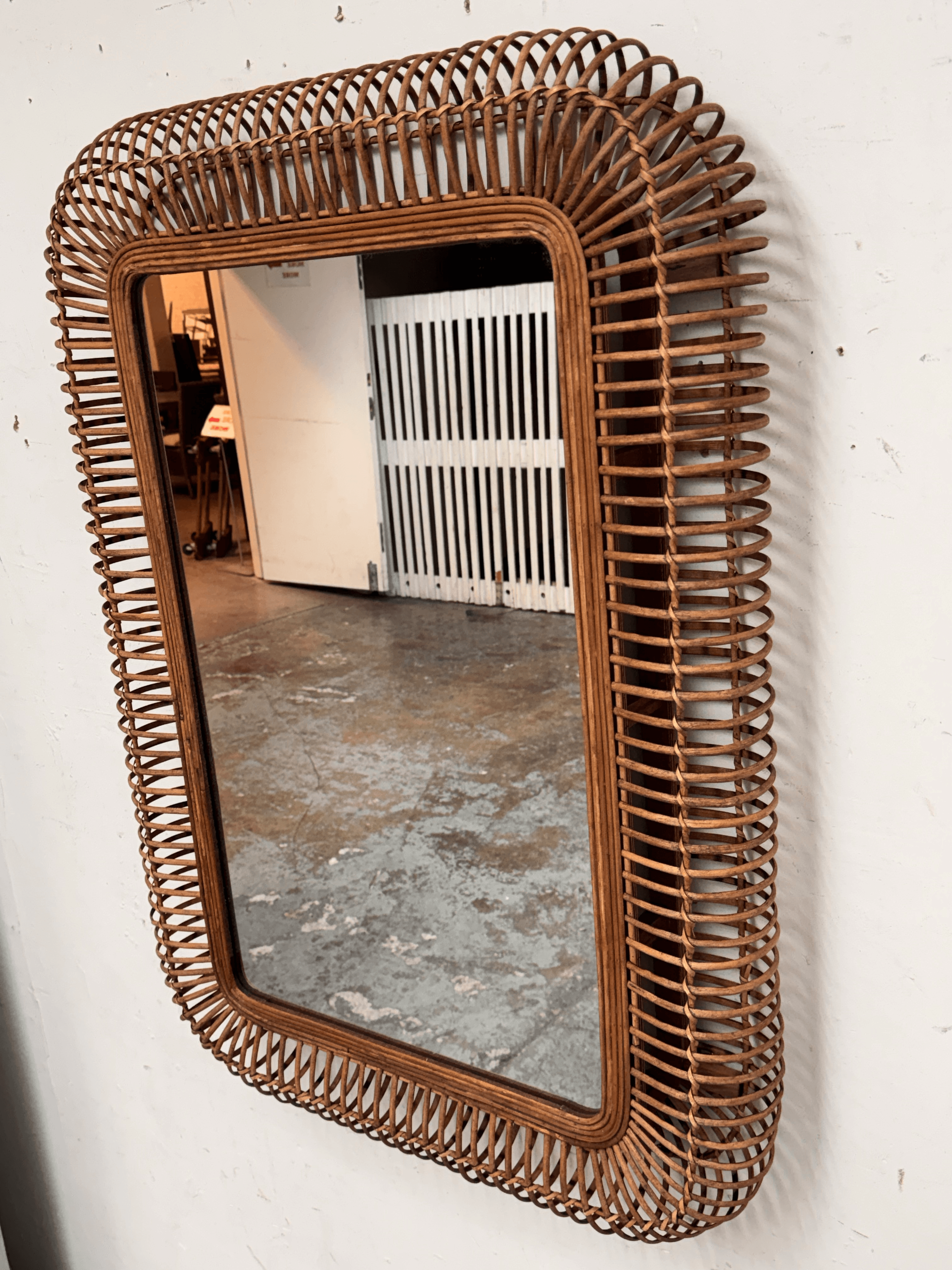 Uma Enterprises Handmade Woven Wall Mirror - Thumbnail 7