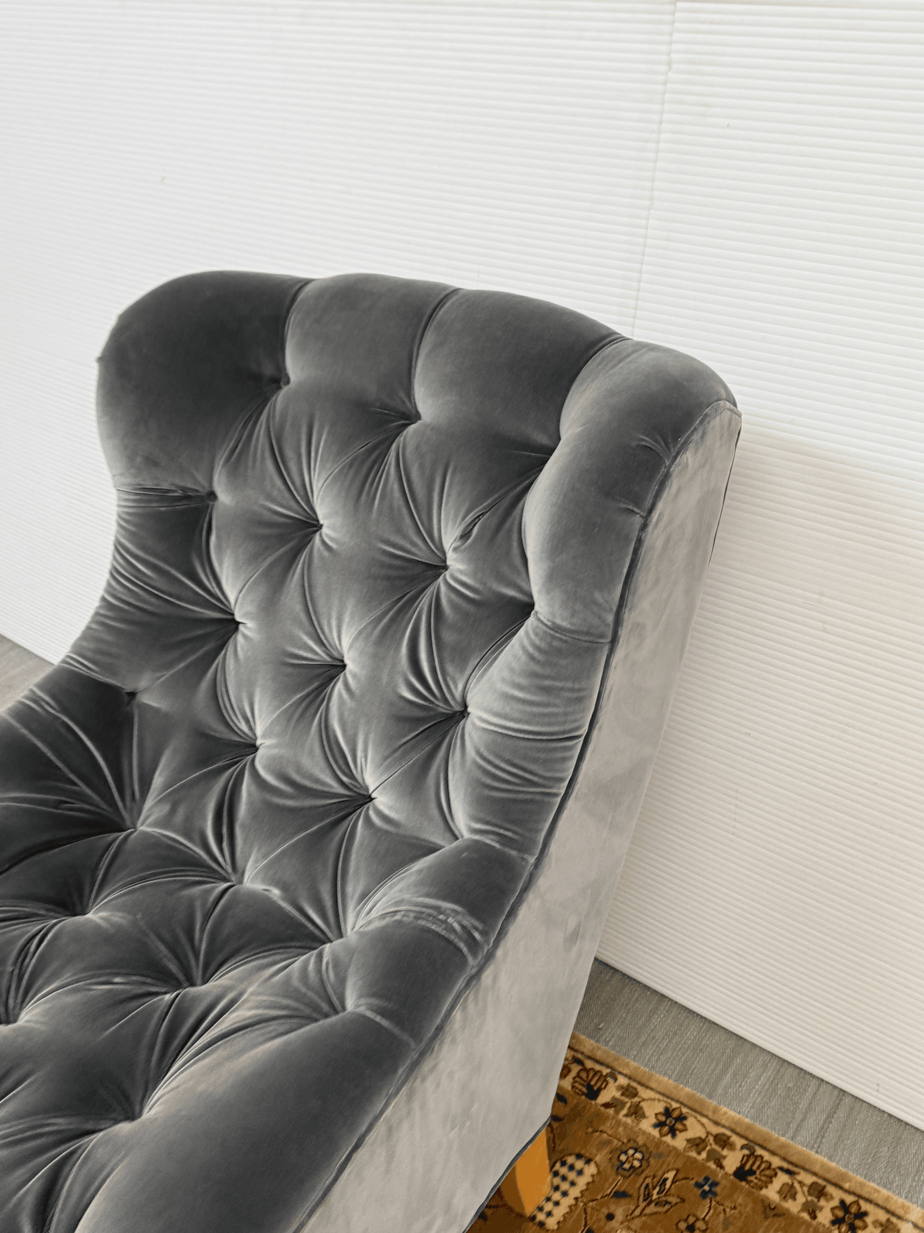 Lee Industries for Serena and Lily Bruno Velvet Tufted Chair - Thumbnail 5