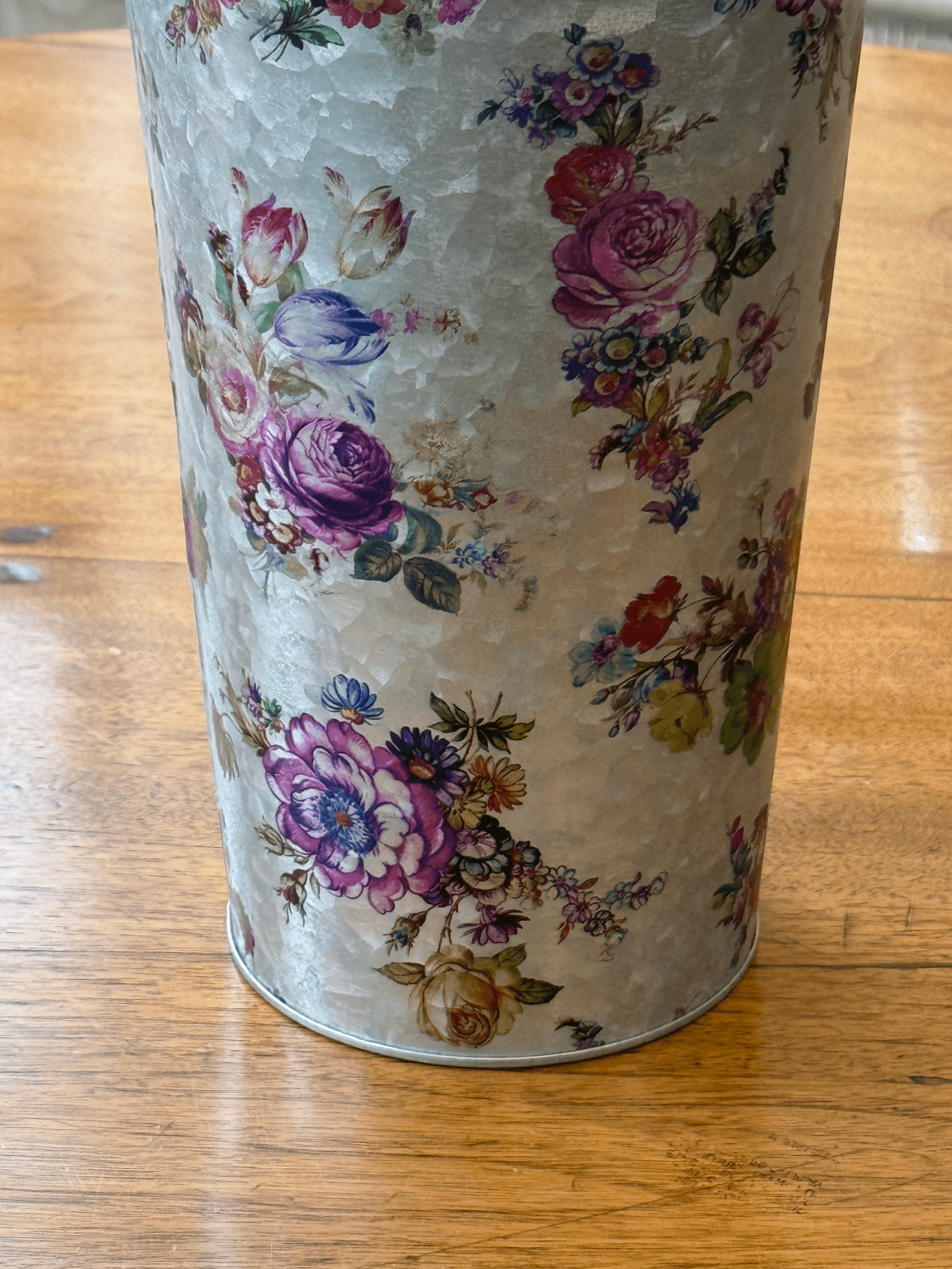 Mackenzie Childs Galvanized Metal Flower Market Vase - Thumbnail 6