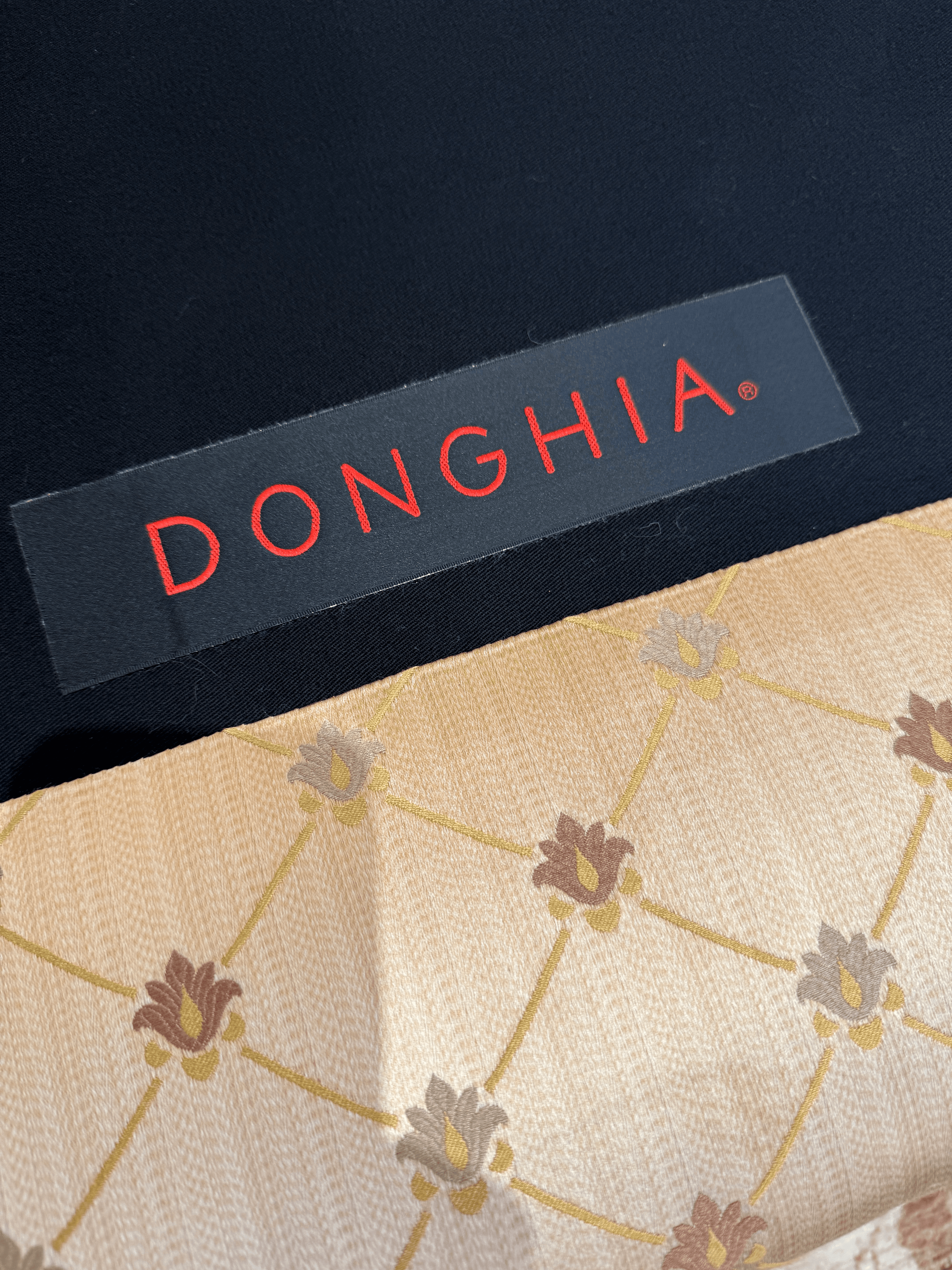 Donghia Golden Sofa With Exposed Wood Frame - Thumbnail 5