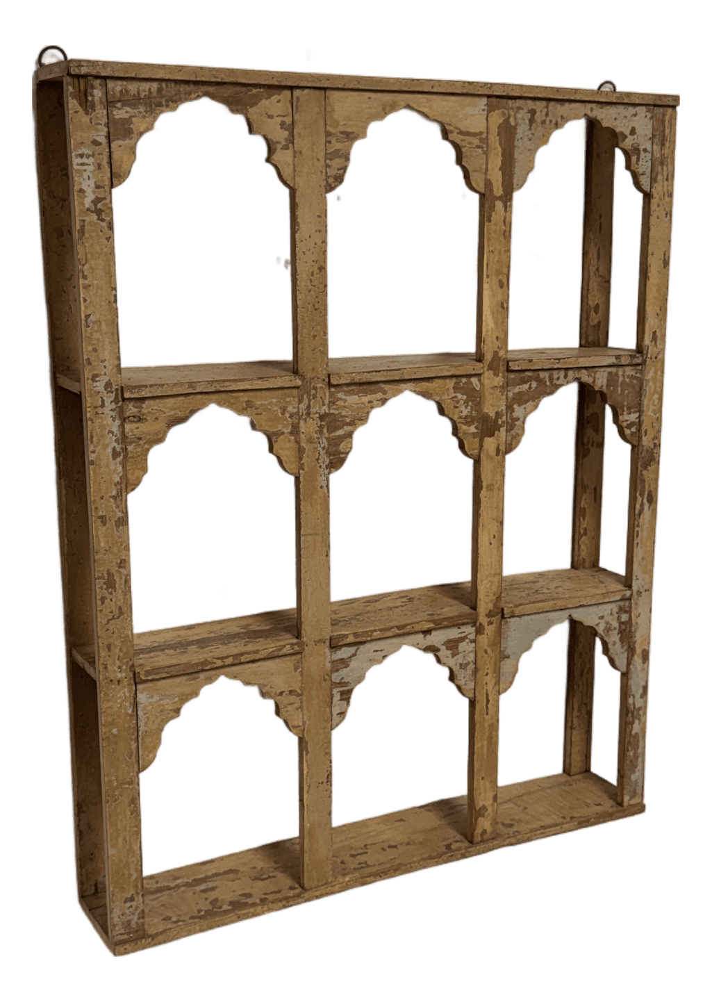 Reclaimed Wooden Topi Arch Wall Fixed Shelves, 20th Century - Thumbnail 2