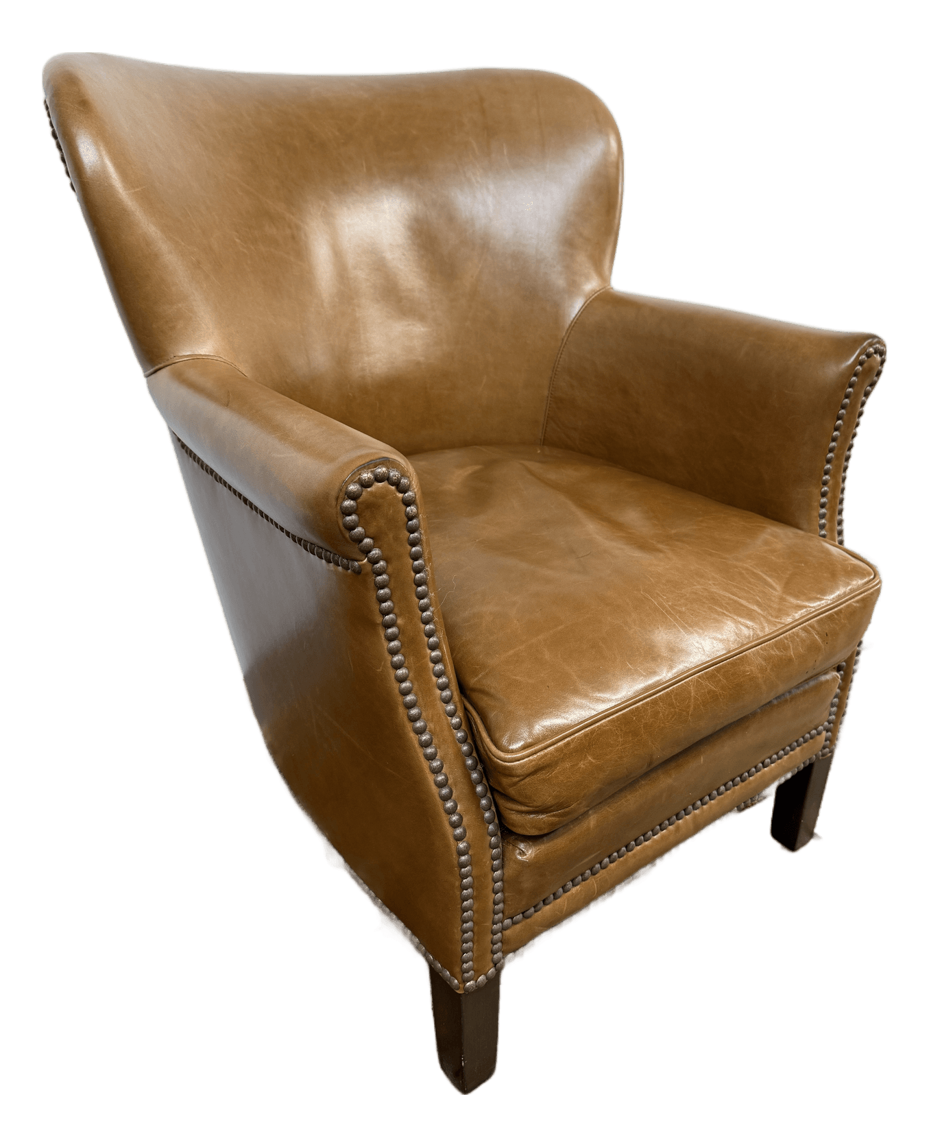 Sunrise Home Leather Wingback Armchair - Thumbnail 4