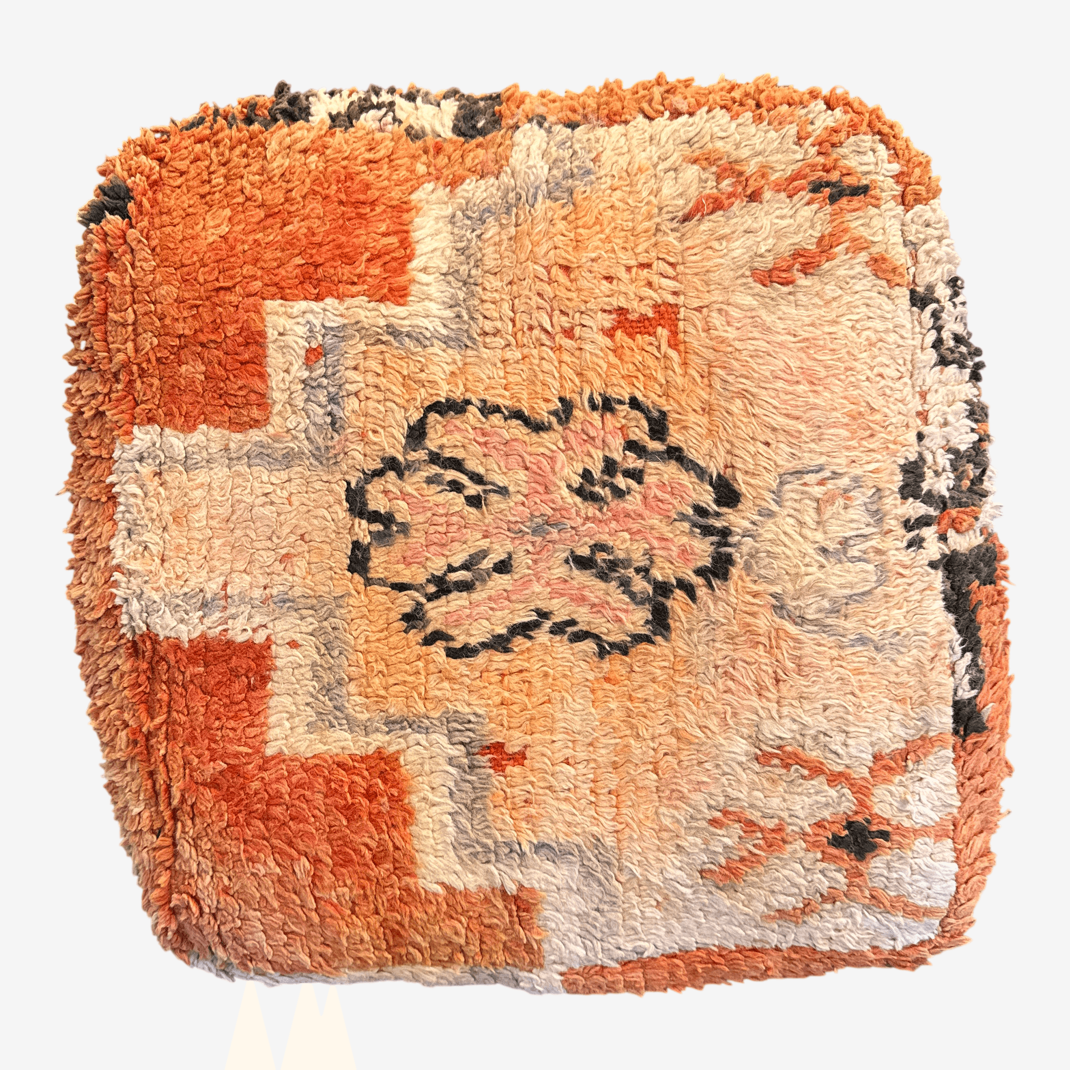Moroccan Style Handwoven Floor Pillow - Image 1