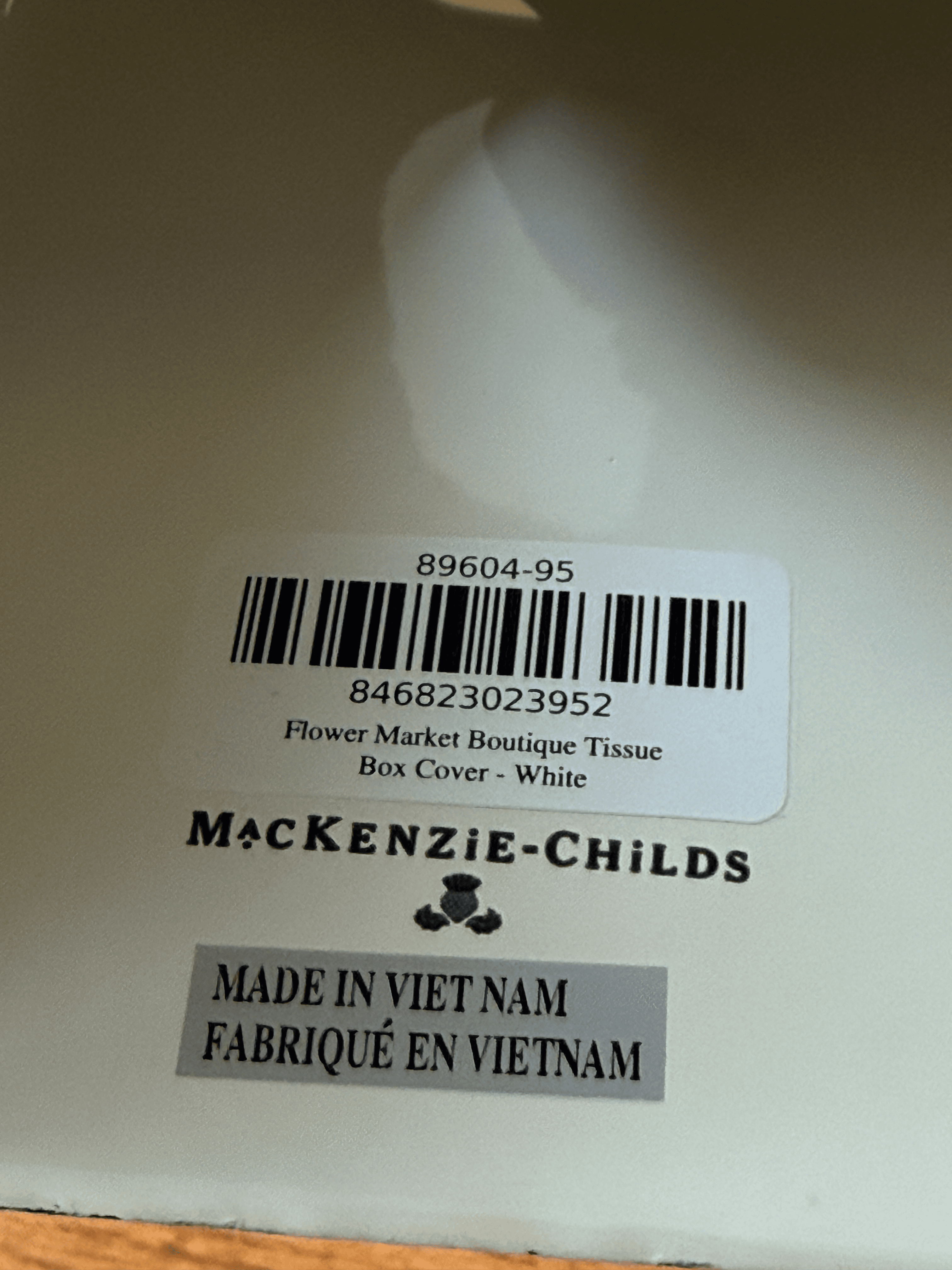 Mackenzie Childs Flower Market Boutique Tissue Box + Waste Basket - Thumbnail 5