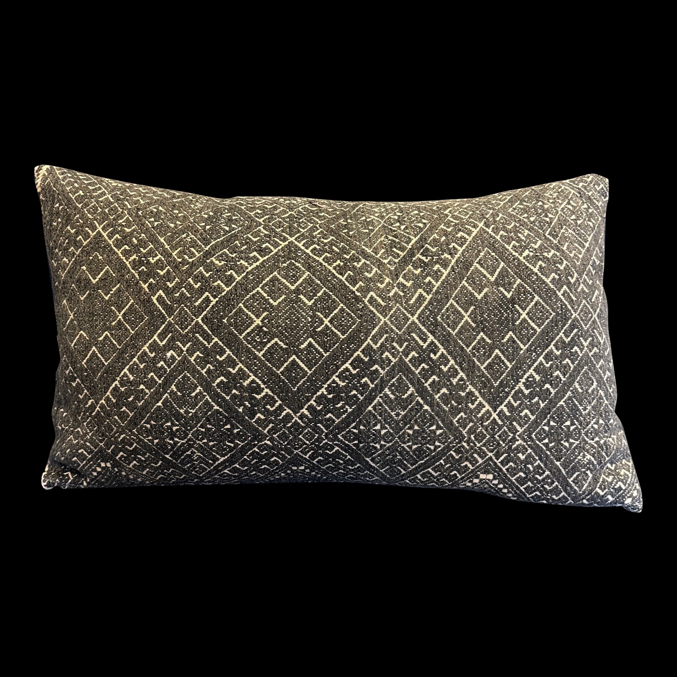 Bespoke Geometric Woven Lumbar Pillow - Thumbnail 2