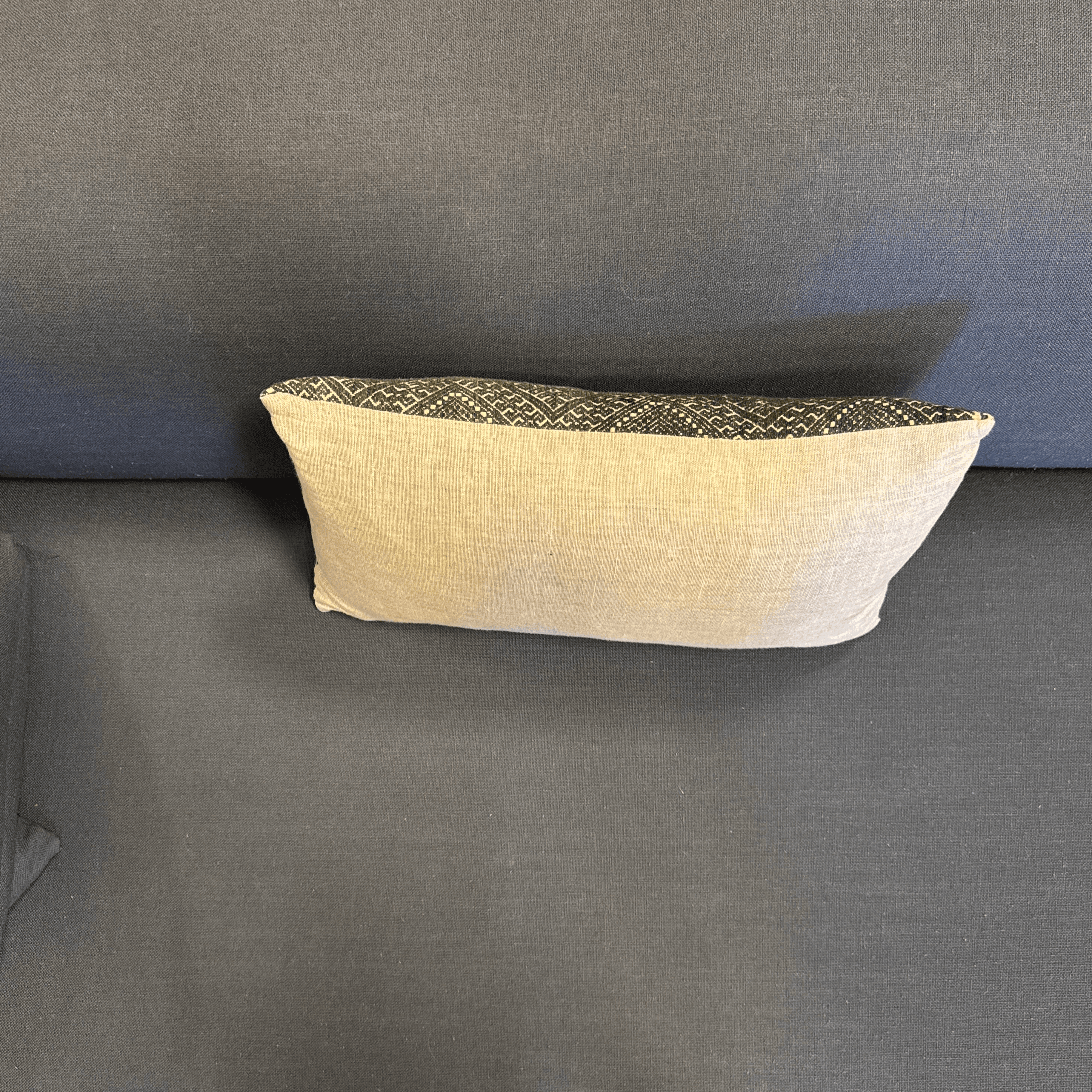 Bespoke Geometric Woven Lumbar Pillow - Thumbnail 8