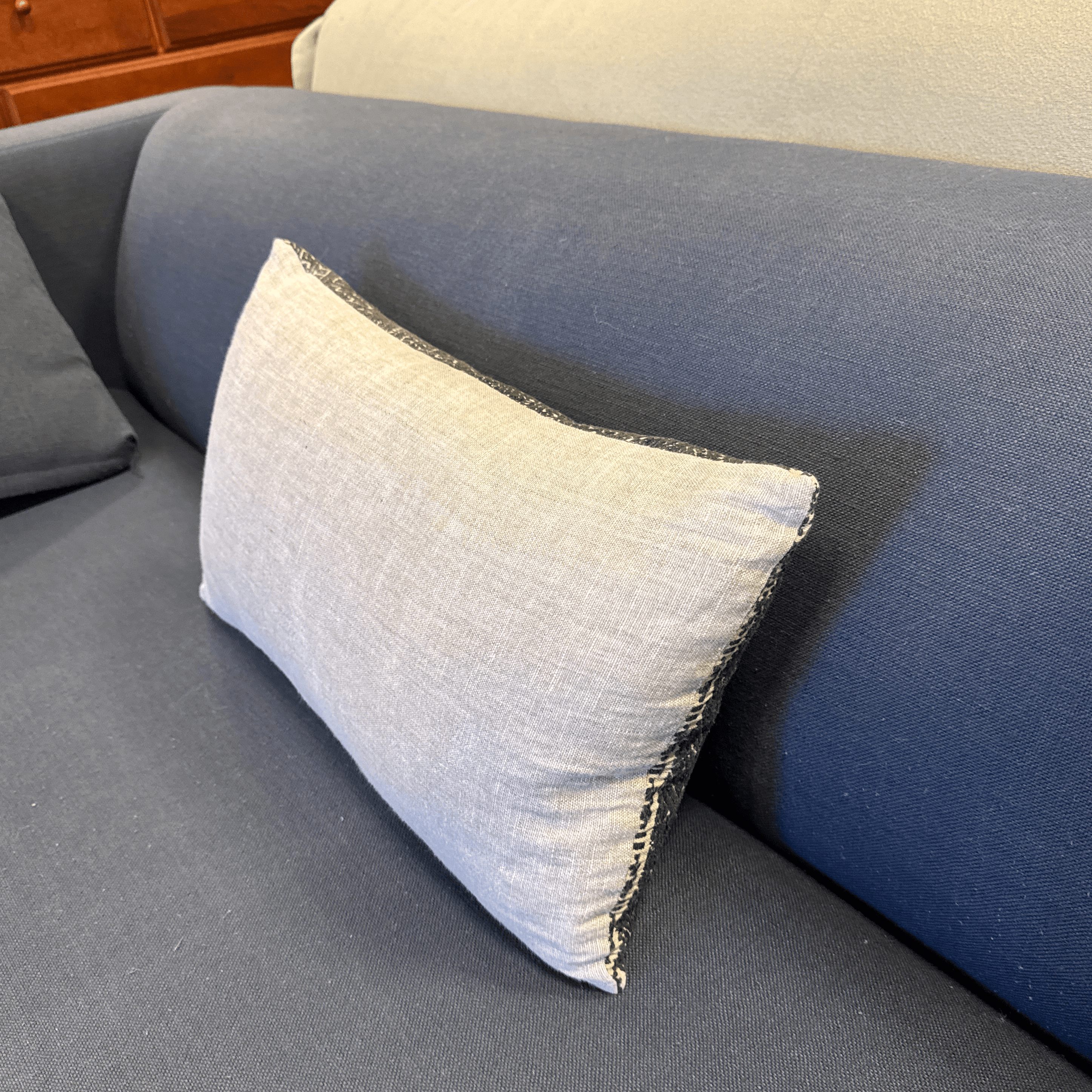 Bespoke Geometric Woven Lumbar Pillow - Thumbnail 6