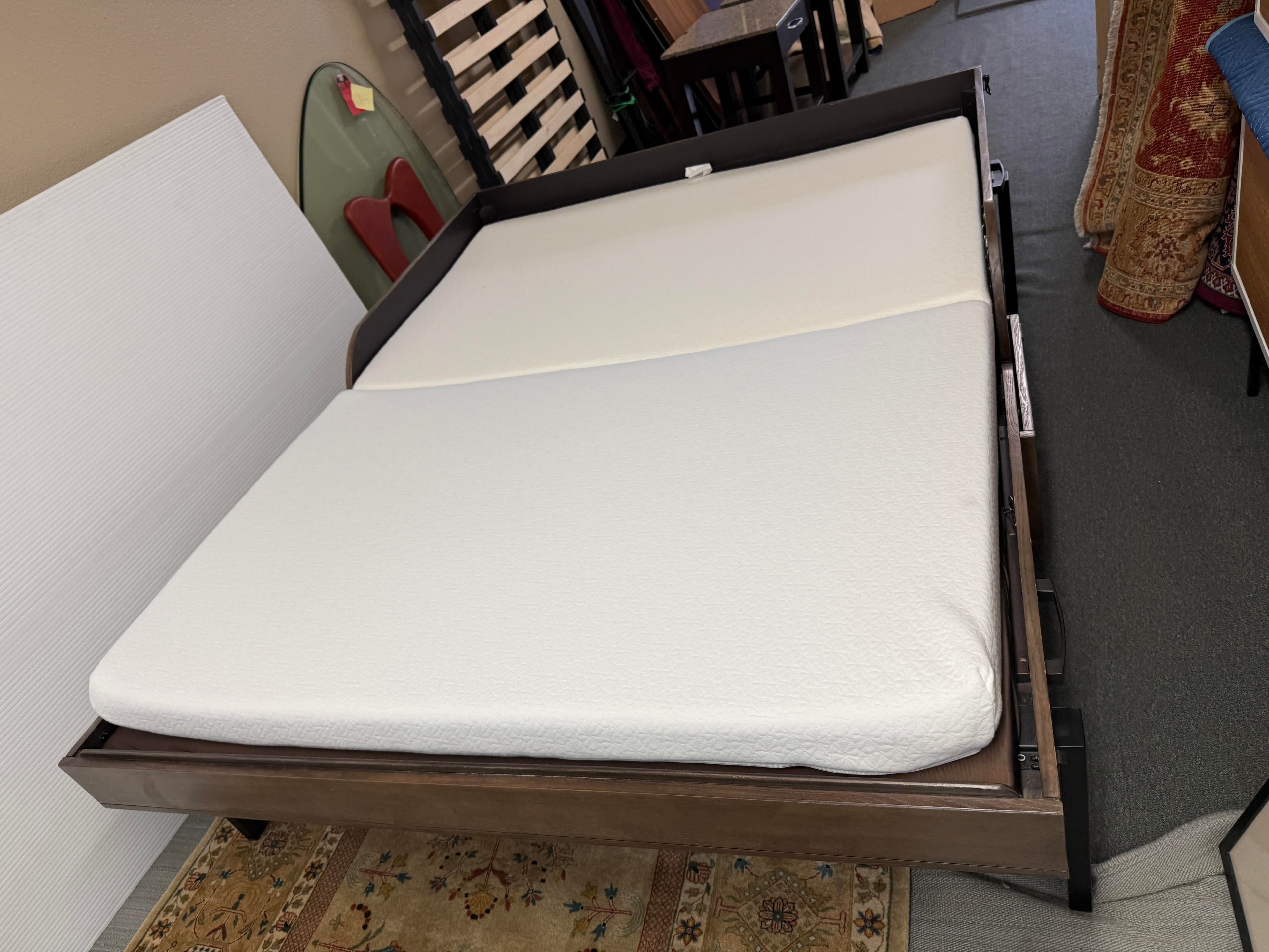 Foundry Select Queen Ambrosia Rolling Cabinet Bed Frame - Thumbnail 3