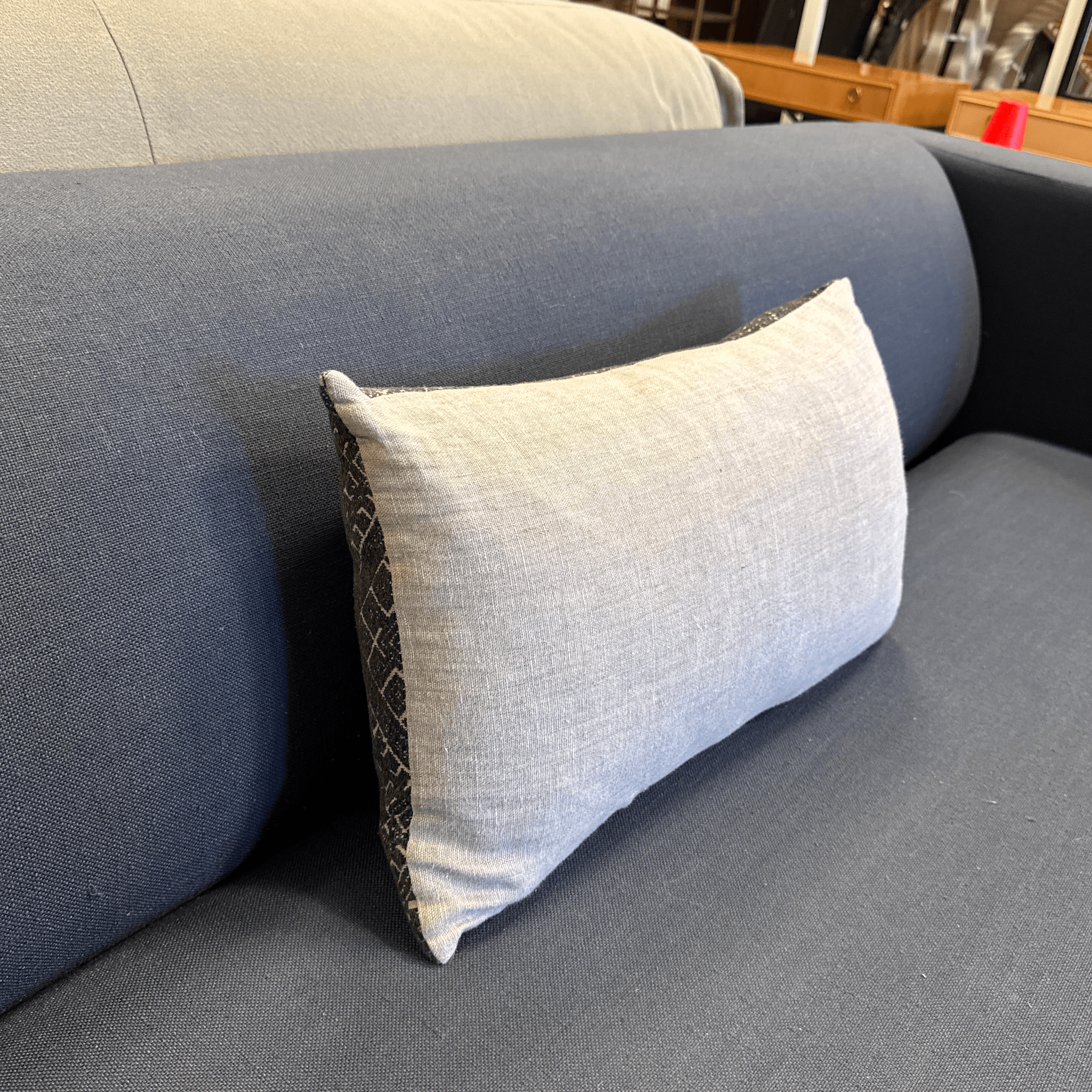 Bespoke Geometric Woven Lumbar Pillow - Thumbnail 7