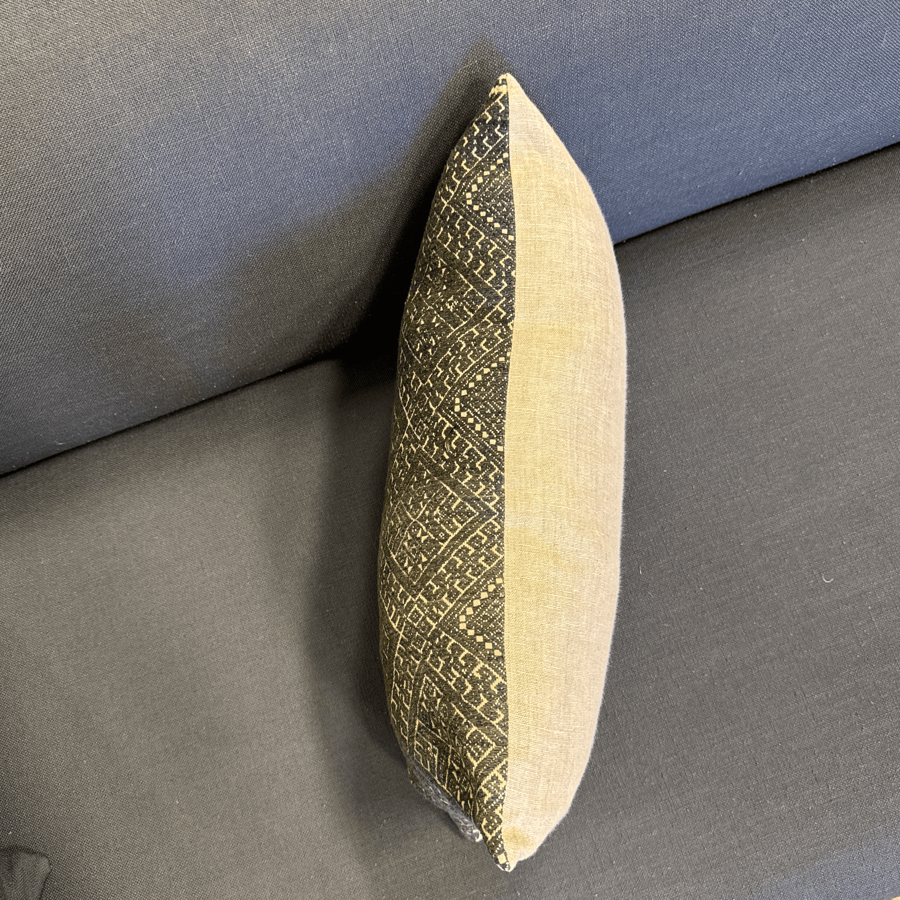 Bespoke Geometric Woven Lumbar Pillow - Thumbnail 10