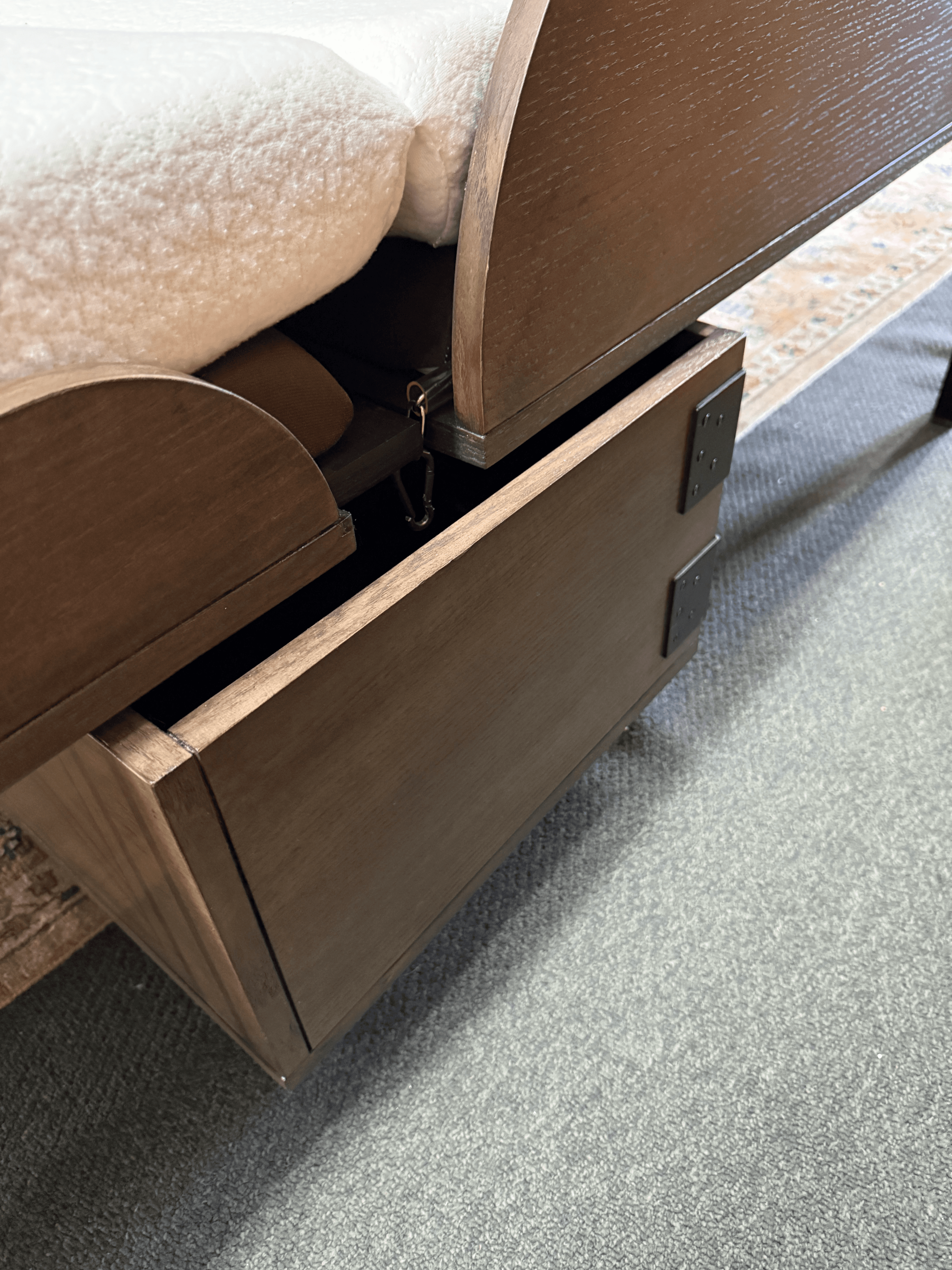 Foundry Select Queen Ambrosia Rolling Cabinet Bed Frame - Thumbnail 10