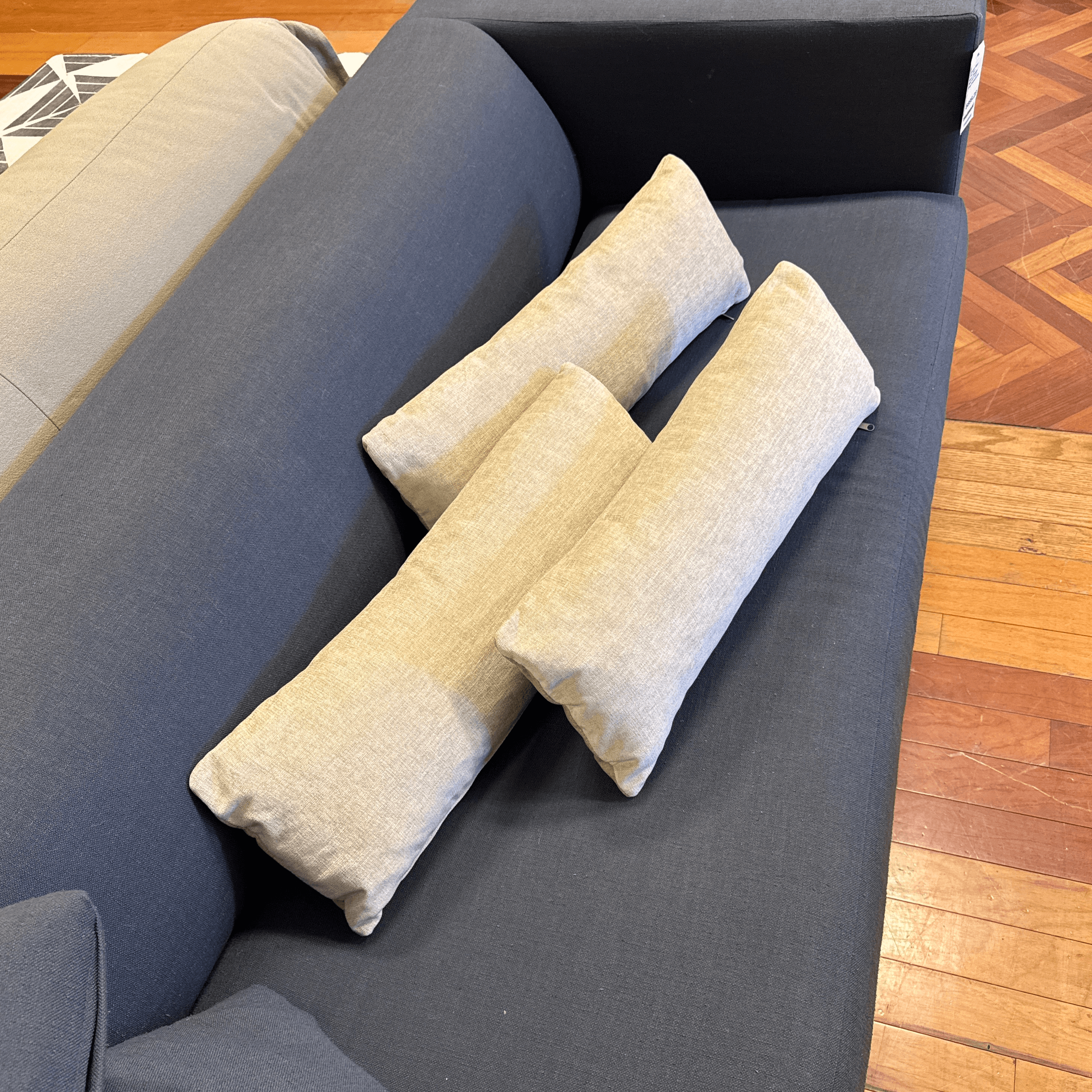 Bespoke Light Neutral Woven Accent Pillows, Set of Three - Thumbnail 4