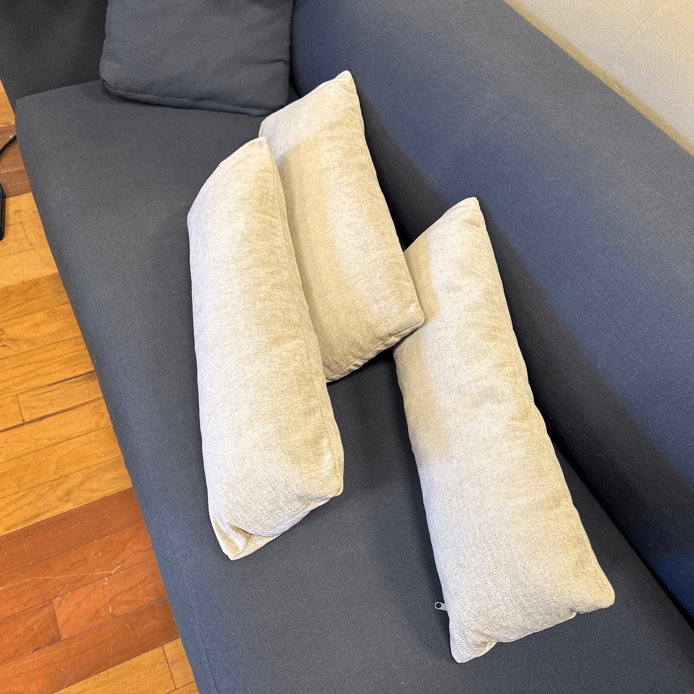 Bespoke Light Neutral Woven Accent Pillows, Set of Three - Thumbnail 5