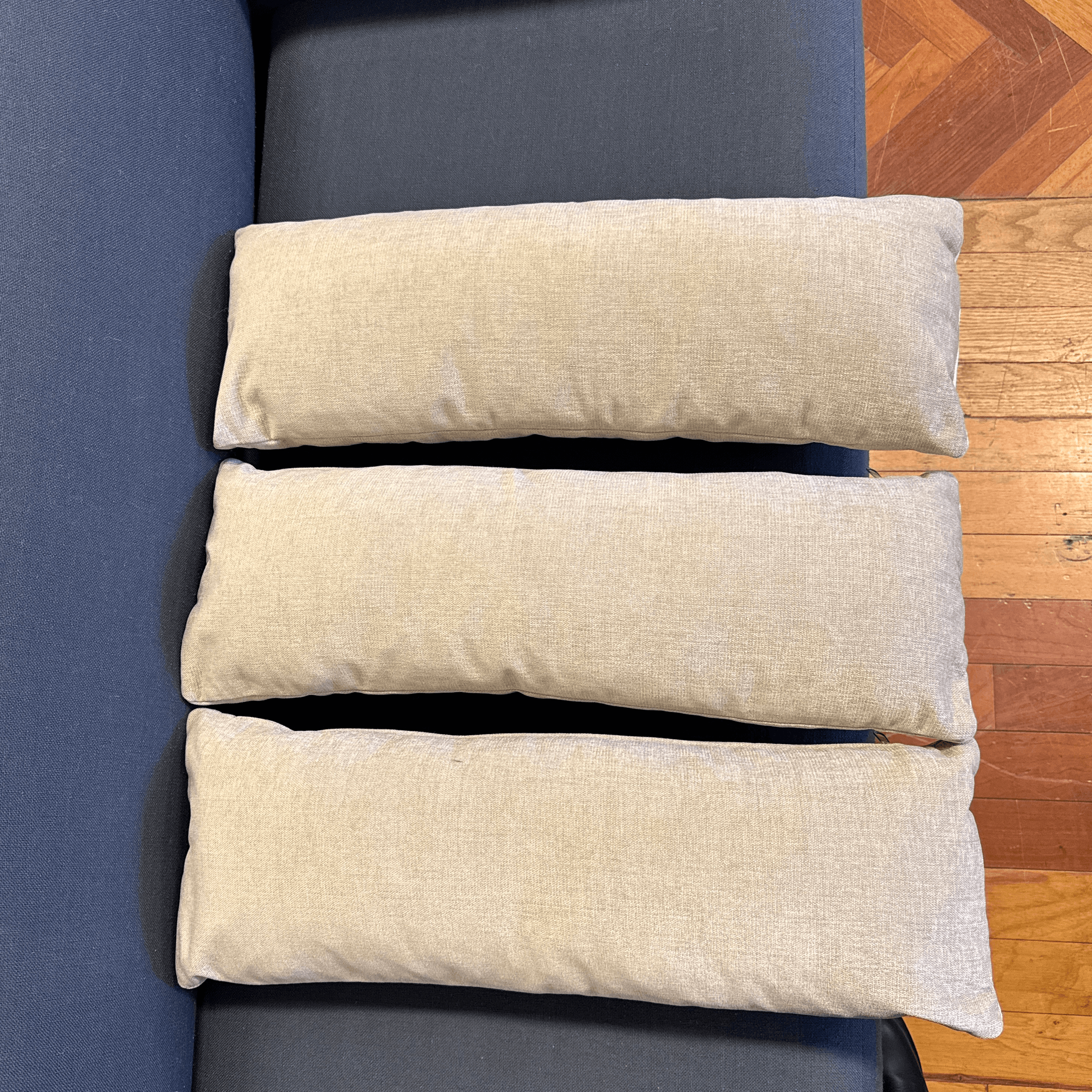 Bespoke Light Neutral Woven Accent Pillows, Set of Three - Thumbnail 9