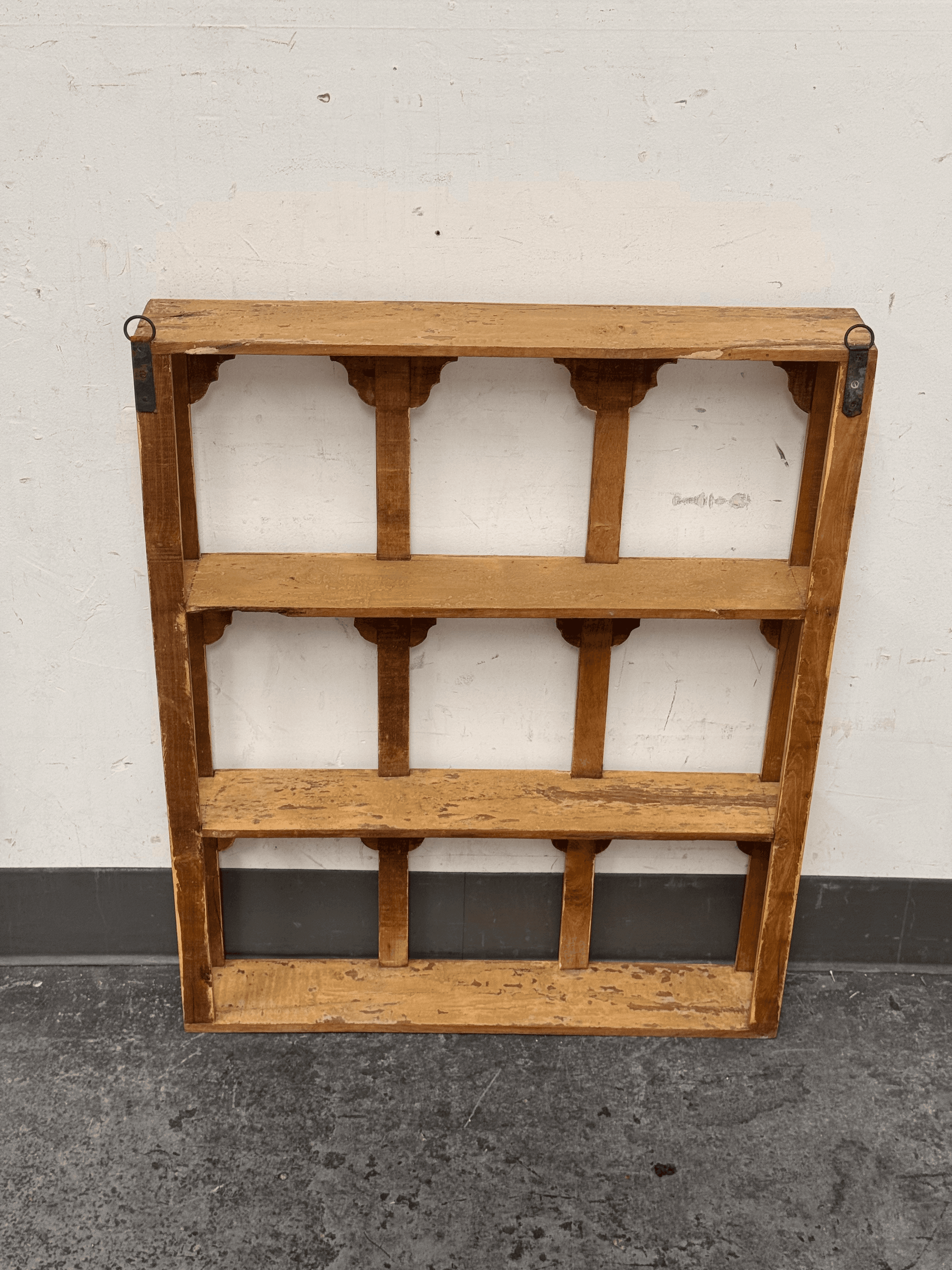 Reclaimed Wooden Topi Arch Wall Fixed Shelves, 20th Century - Thumbnail 13