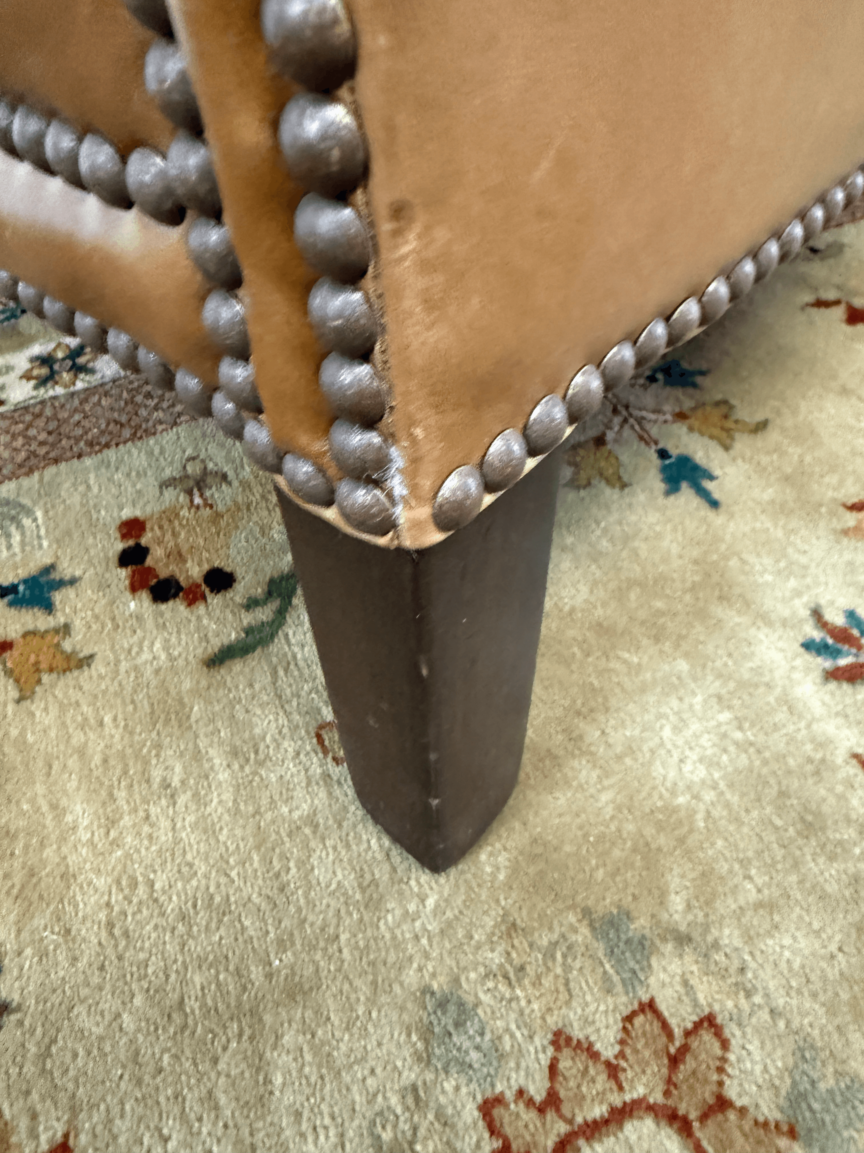 Sunrise Home Leather Wingback Armchair - Thumbnail 11