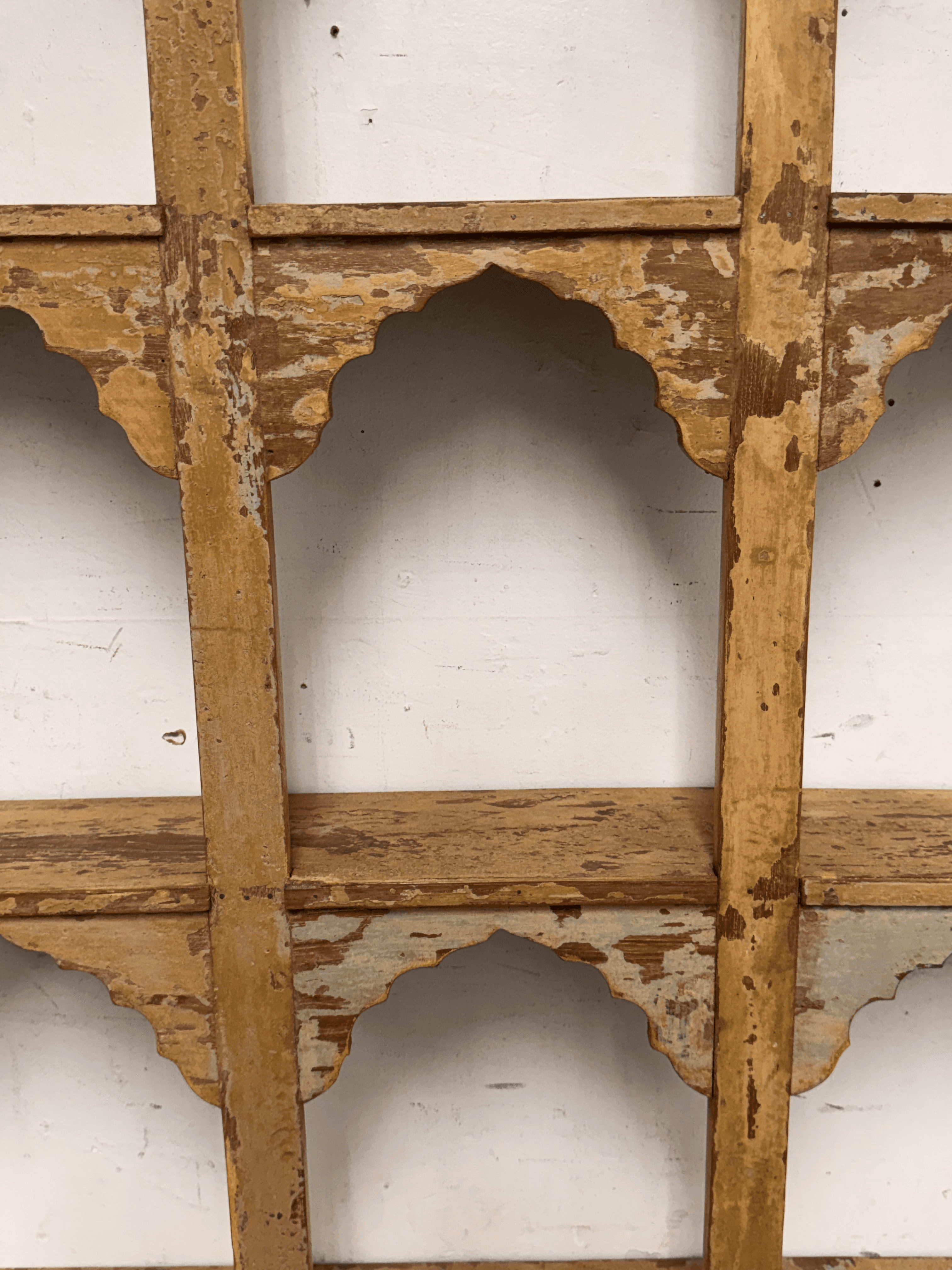 Reclaimed Wooden Topi Arch Wall Fixed Shelves, 20th Century - Thumbnail 8