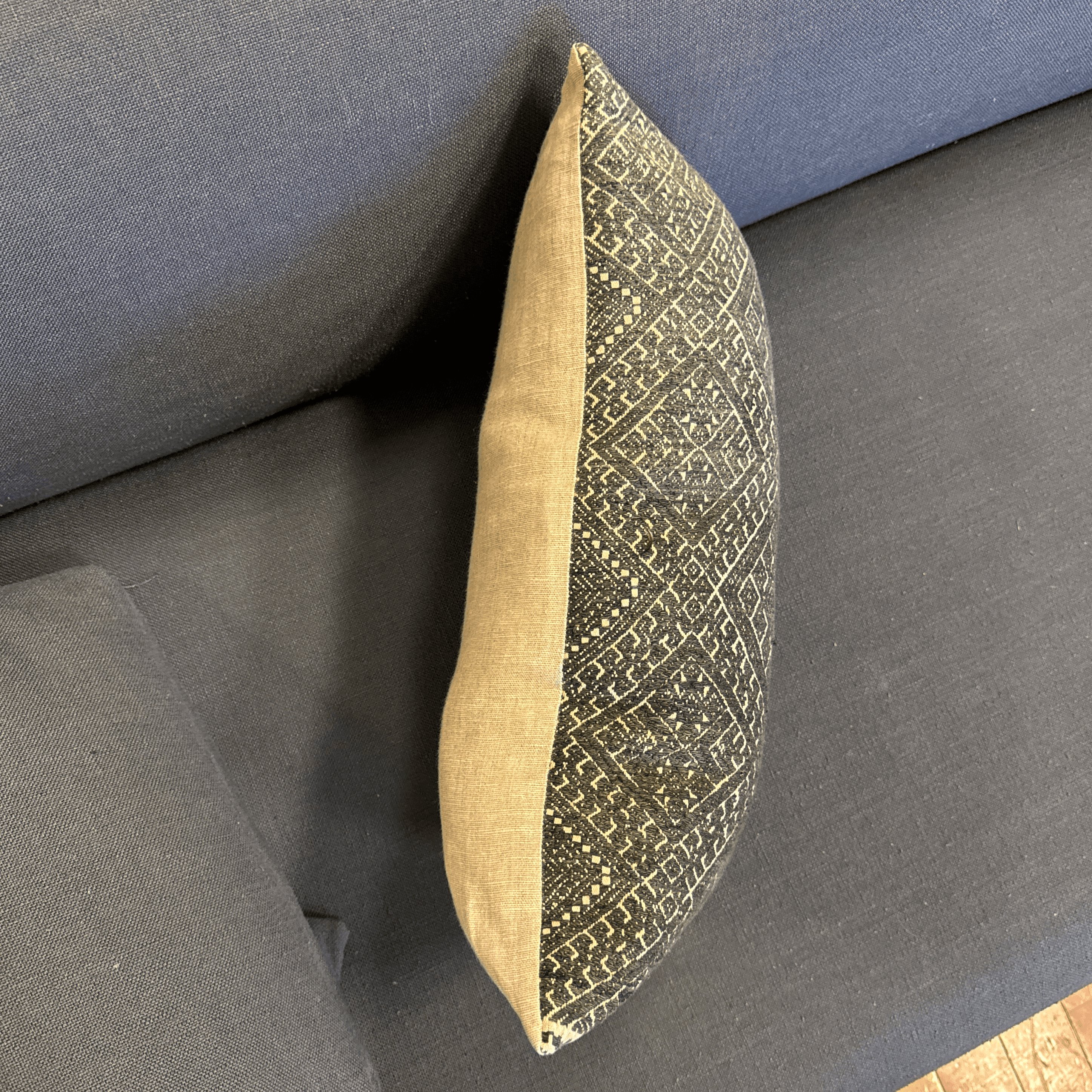 Bespoke Geometric Woven Lumbar Pillow - Thumbnail 11