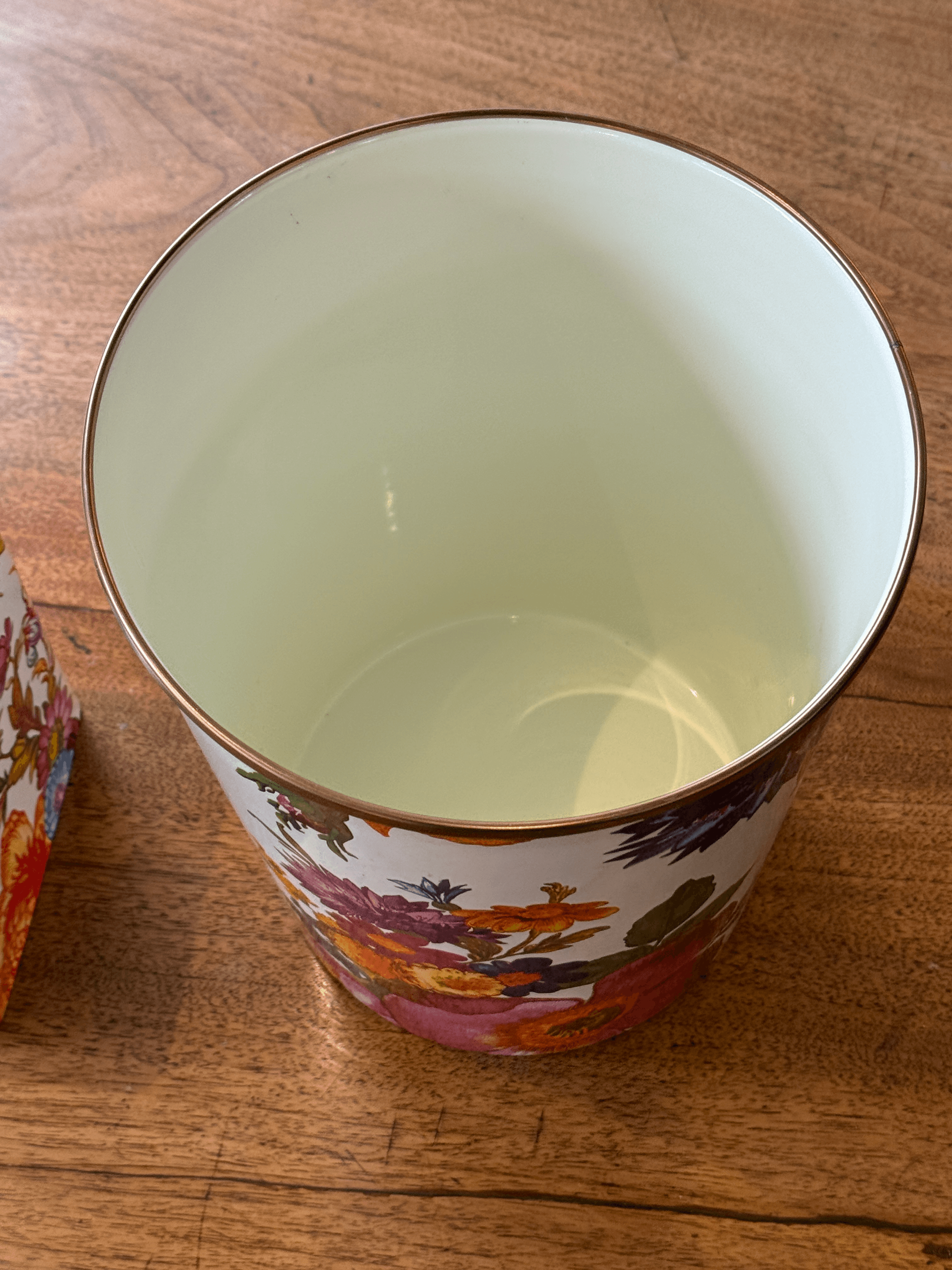 Mackenzie Childs Flower Market Boutique Tissue Box + Waste Basket - Thumbnail 8