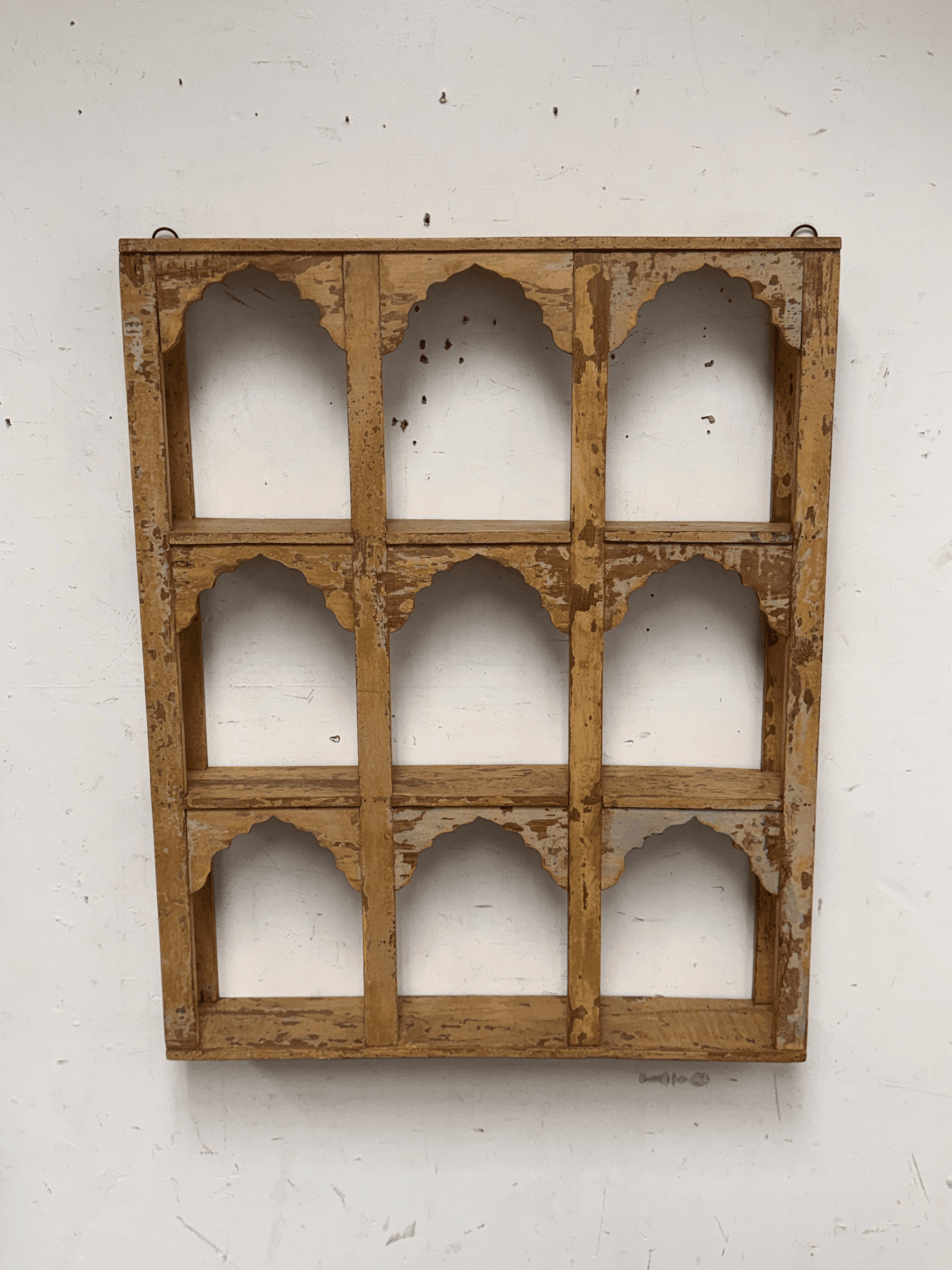 Reclaimed Wooden Topi Arch Wall Fixed Shelves, 20th Century - Thumbnail 3