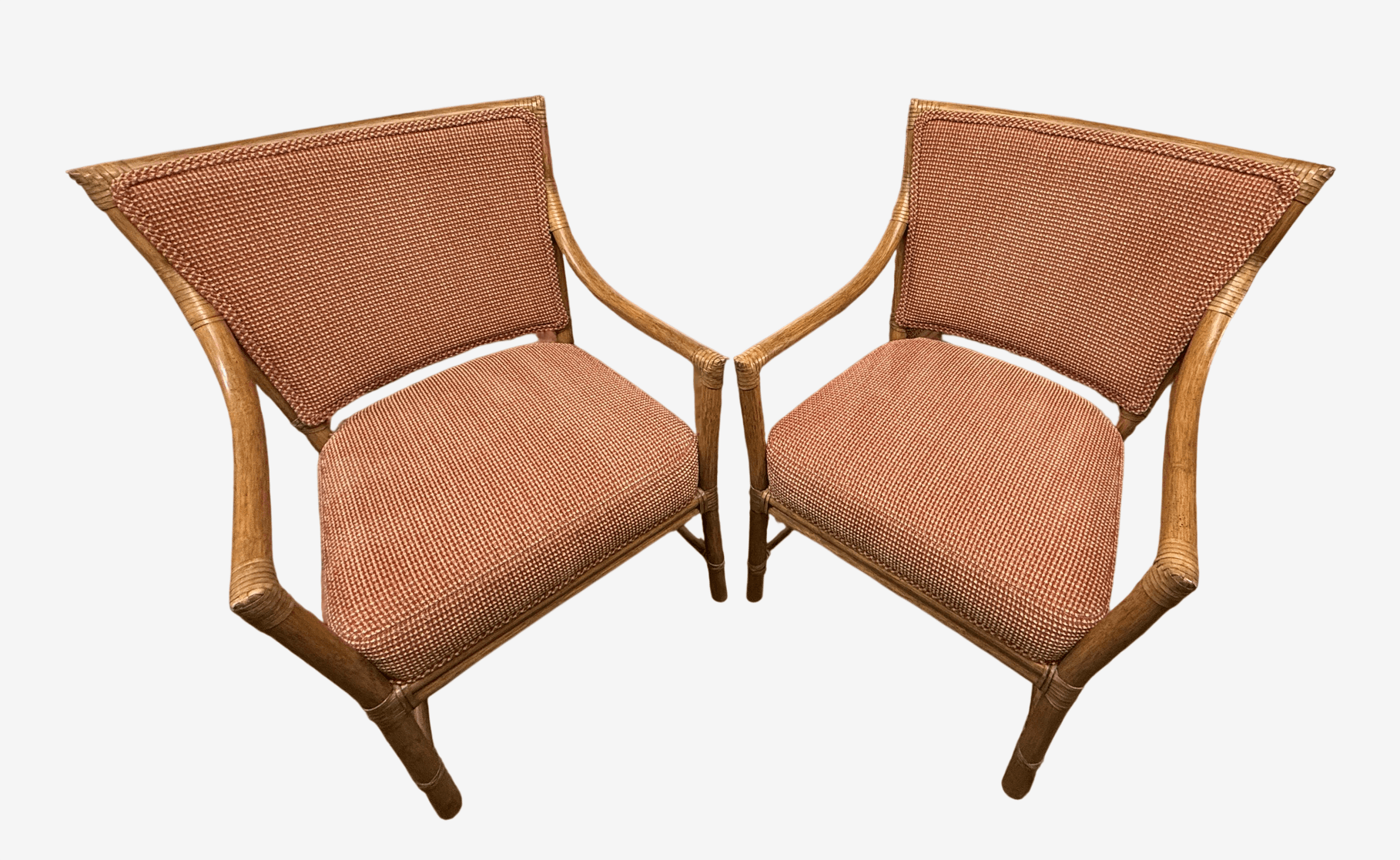 Orlando Diaz-Azcuy for McGuire Furniture Prescott Dining Chairs, Set of Four - Image 1