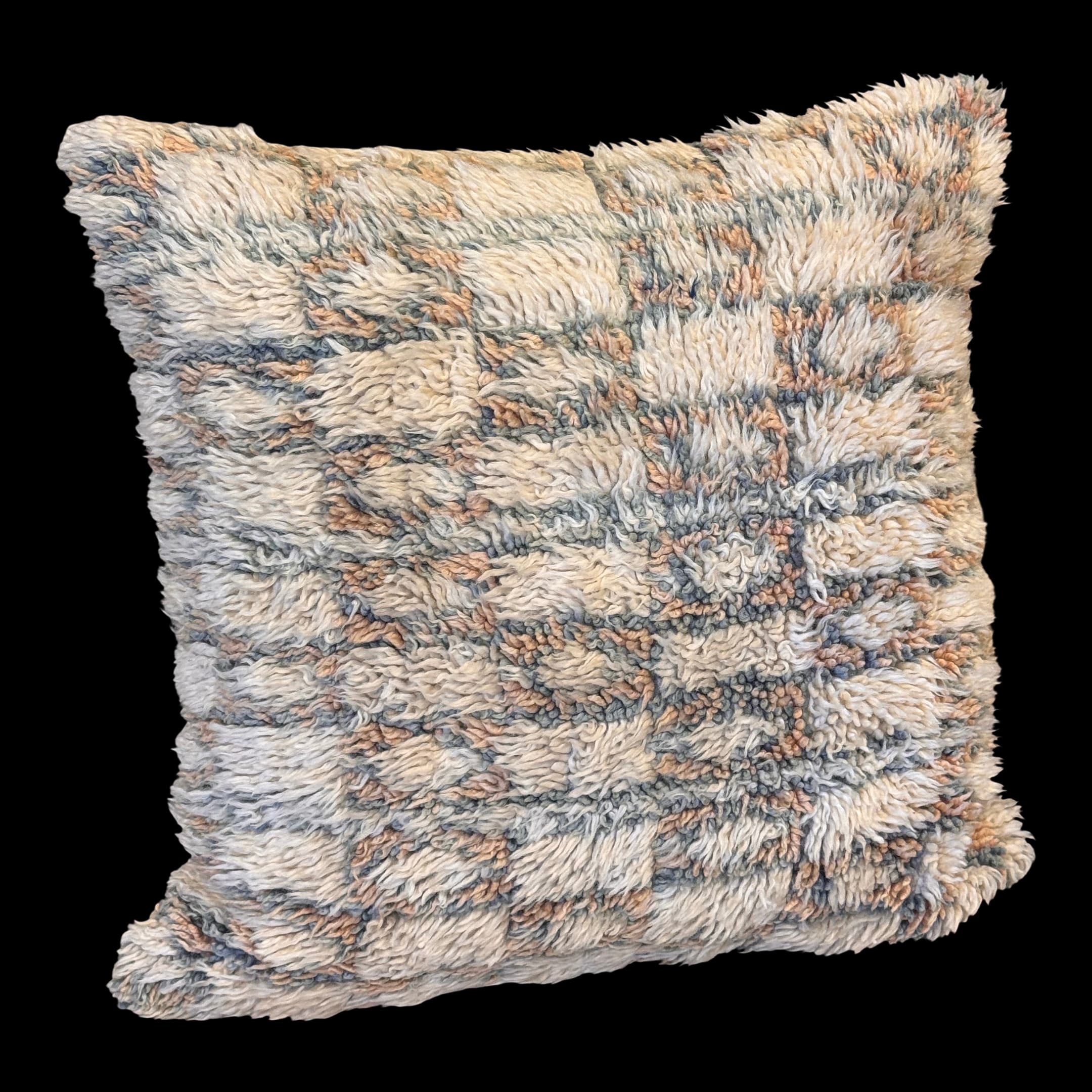 Moroccan Style Shag Accent Pillow - Thumbnail 2