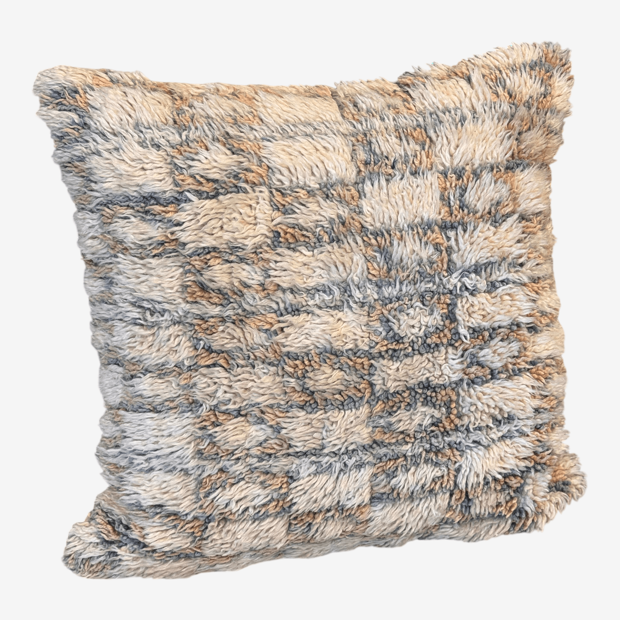 Moroccan Style Shag Accent Pillow - Image 1