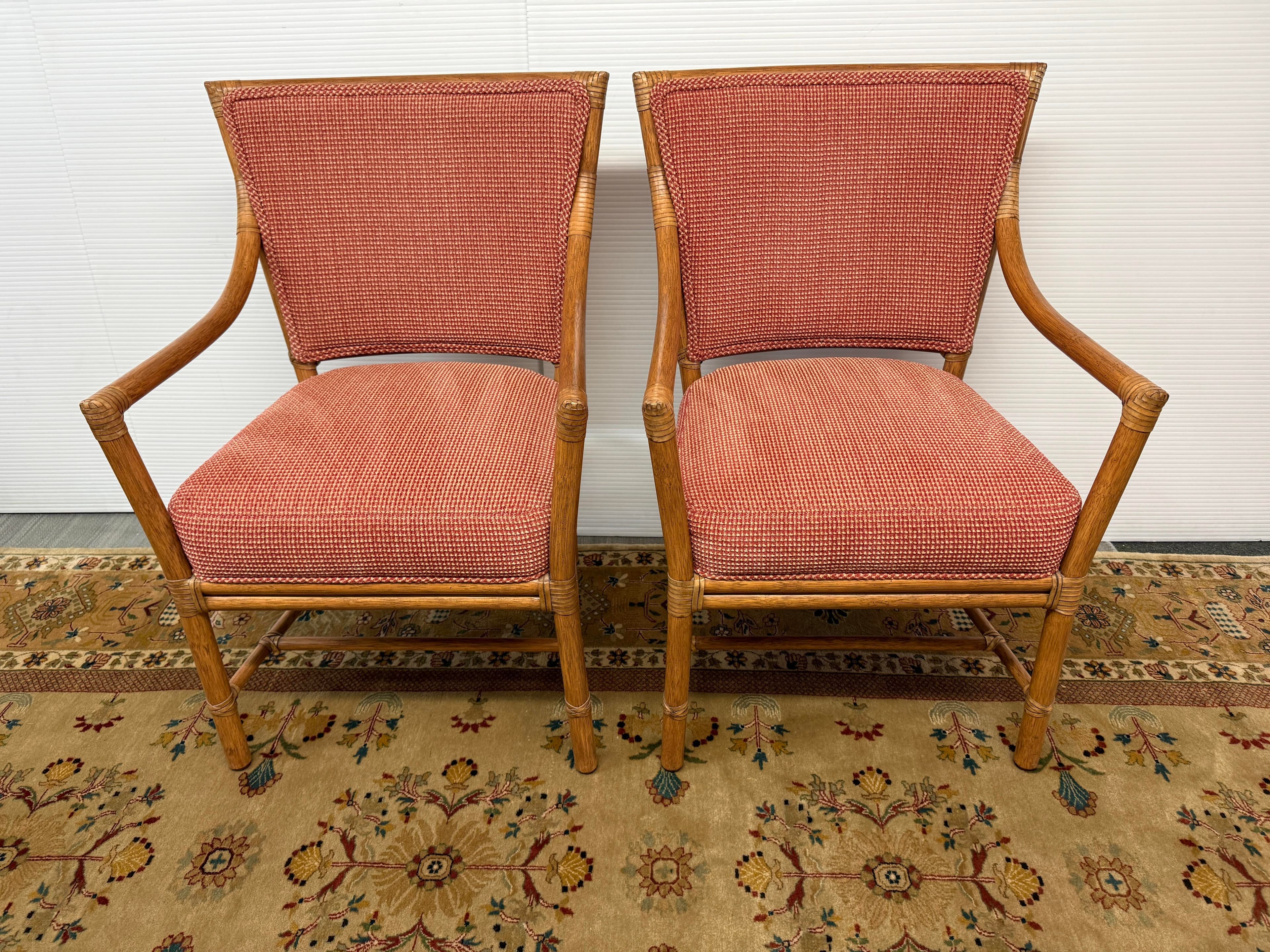 Orlando Diaz-Azcuy for McGuire Furniture Prescott Dining Chairs, Set of Four - Thumbnail 6