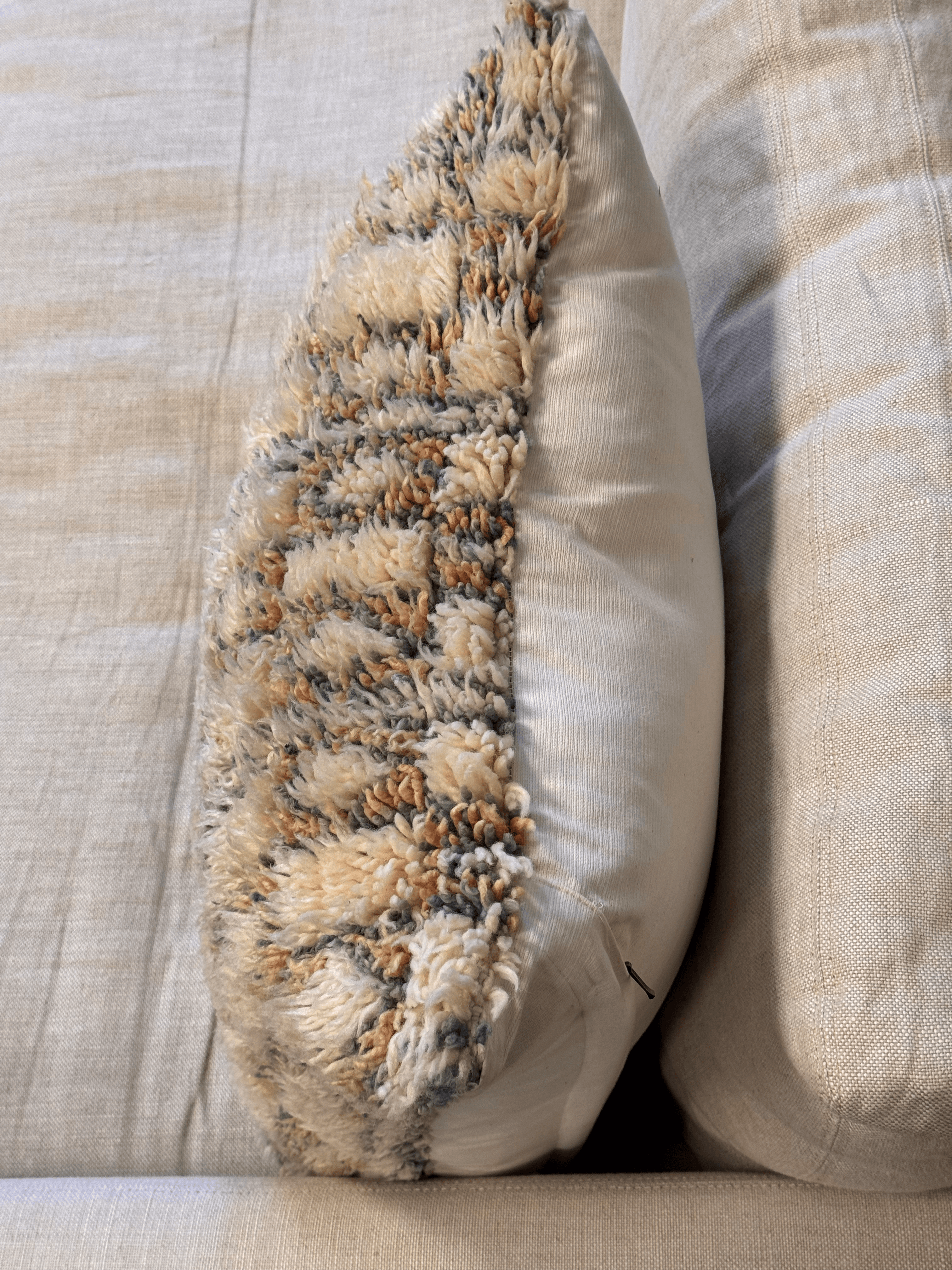 Moroccan Style Shag Accent Pillow - Thumbnail 5
