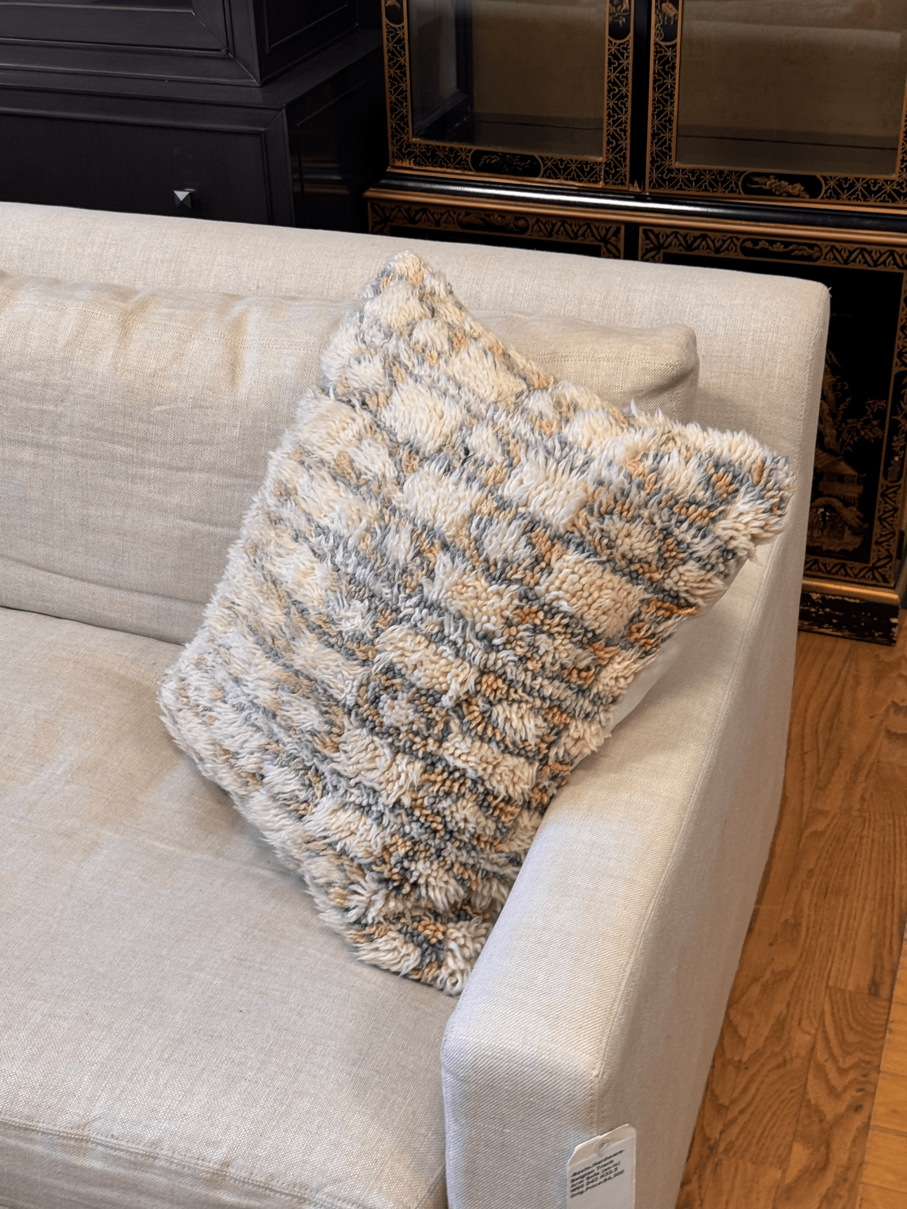 Moroccan Style Shag Accent Pillow - Thumbnail 4