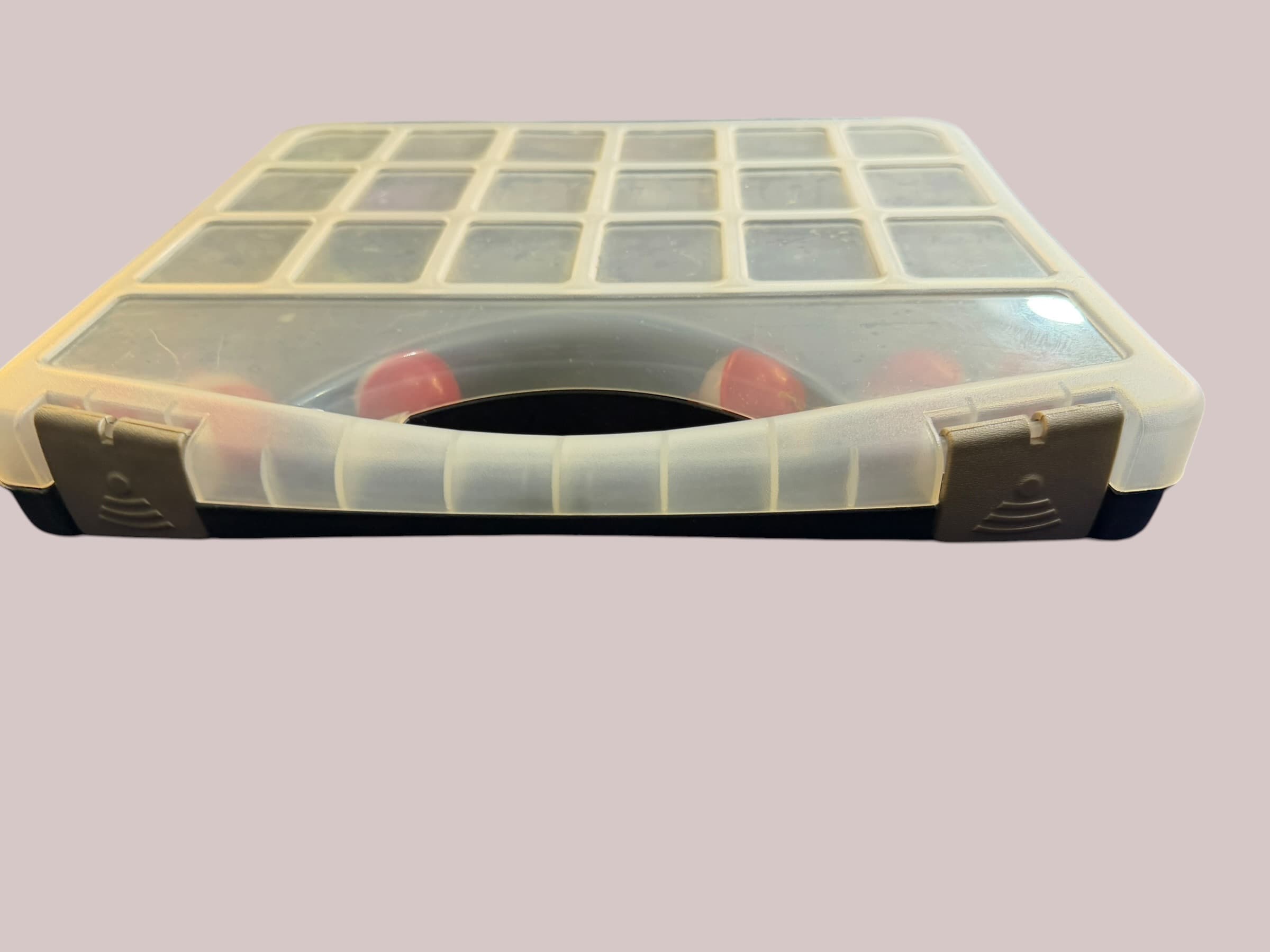 Fishing Tackle Box Kit Lot Worms Hooks Weights Bobbers Lures Used Loaded - Thumbnail 3