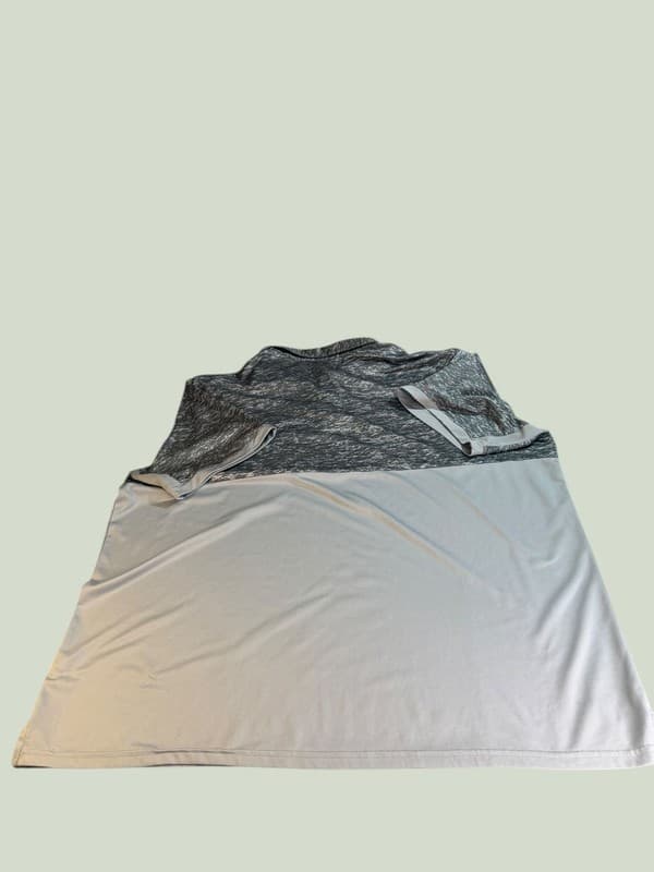 Adidas Climacool Men's 2XL Colorblock Short Sleeve Golf Polo Shirt Gray - Thumbnail 2