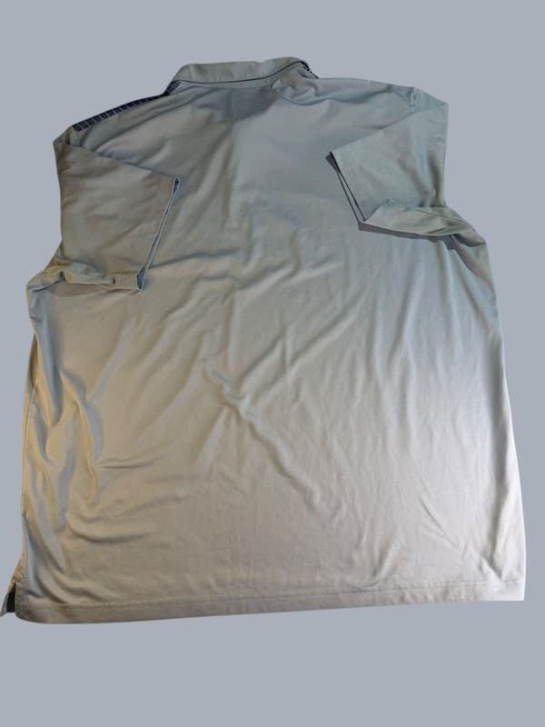 Callaway Opti-Dri Men's XXL Blue Colorblock Striped Performance Golf Polo Shirt - Thumbnail 2