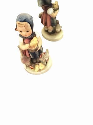 Vintage Goebel Hummel Style Girl With Chicks Porcelain Figurine W Germany - Image 1