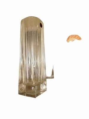 Vintage Cristal d’Arques France Lead Crystal Vase 12″ Tall Fluted Square Base - Thumbnail 2