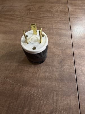 NEMA Twist Lock L5-30P Plug Connector Male,30 Amps, 125 Volts, RV Generator Plug - Image 1