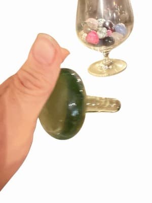 Vintage Mexican Leather Covered Glass Liquor Bottle Hecho en Mexico Stopper - Thumbnail 3