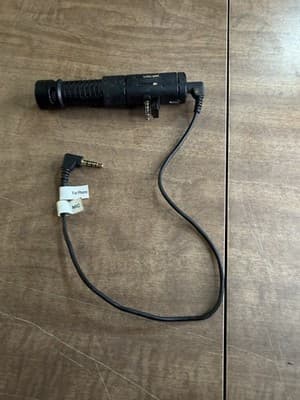 Compact Shotgun Microphone w/ TRRS Cable - For Phone/Camera Recording - Image 1