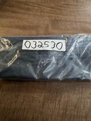 Black Leather Zip Checkbook Cover ID Window Pen Loop Organizer - Thumbnail 3