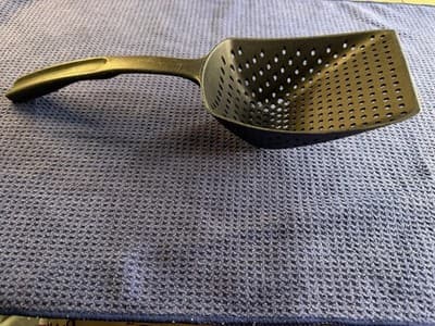 Pampered Chef Scoop N Drain #1622 Black Nylon Strainer USA Discontinued HTF - Thumbnail 2