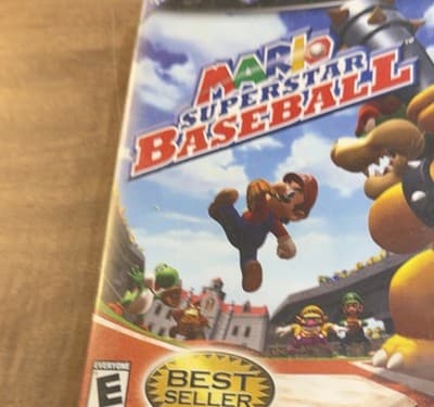 Mario Superstar Baseball for Nintendo GameCube Case and Game, No Manual - Image 1