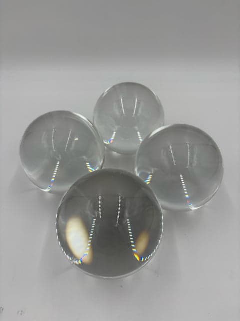 Set Of 4 Zodax 3.5" Crystal Balls - Image 1