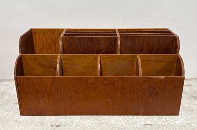 Handmade Wooden Desk Organizer - Image 1