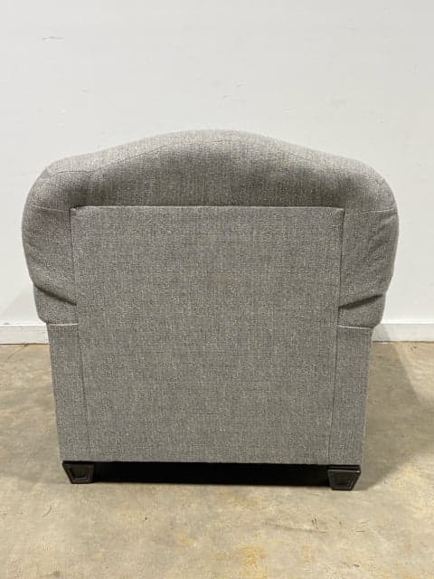 Ashley Sylewood Grey Linen Chair With Wooden Detail And Ottoman - Thumbnail 4
