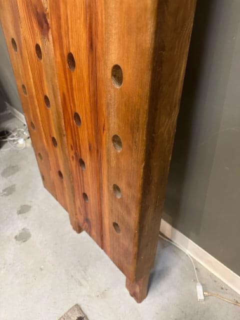 Reclaimed Wood Wine Rack - Thumbnail 3