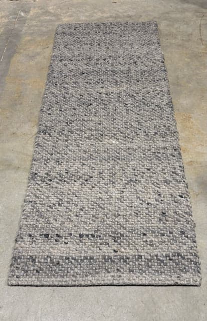 Chunky Knit Wool Gray Runner - Image 1